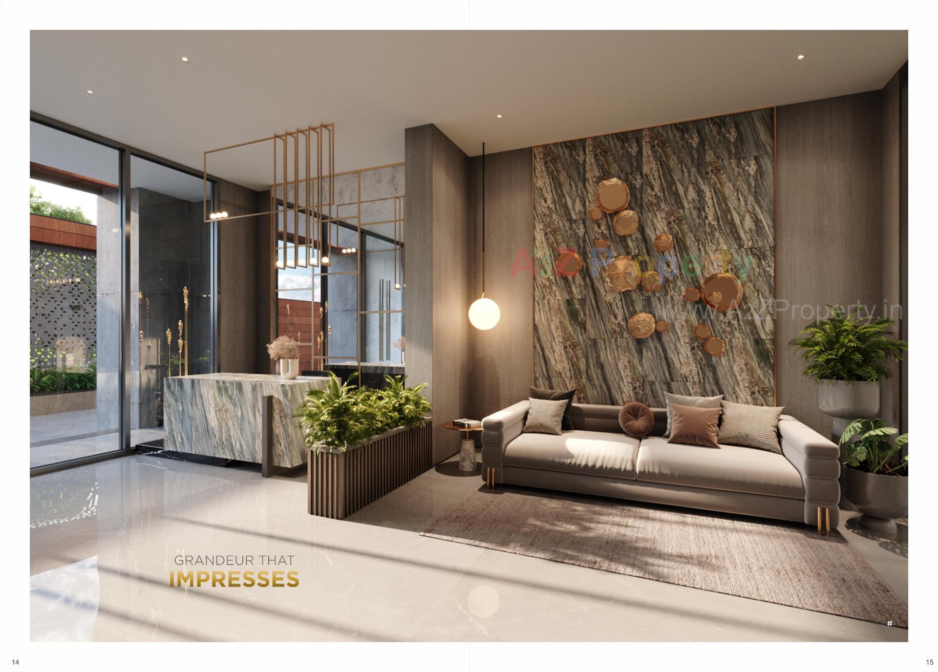 3D Elevation of real estate project Sangini Aura located at Pal, Surat, Gujarat