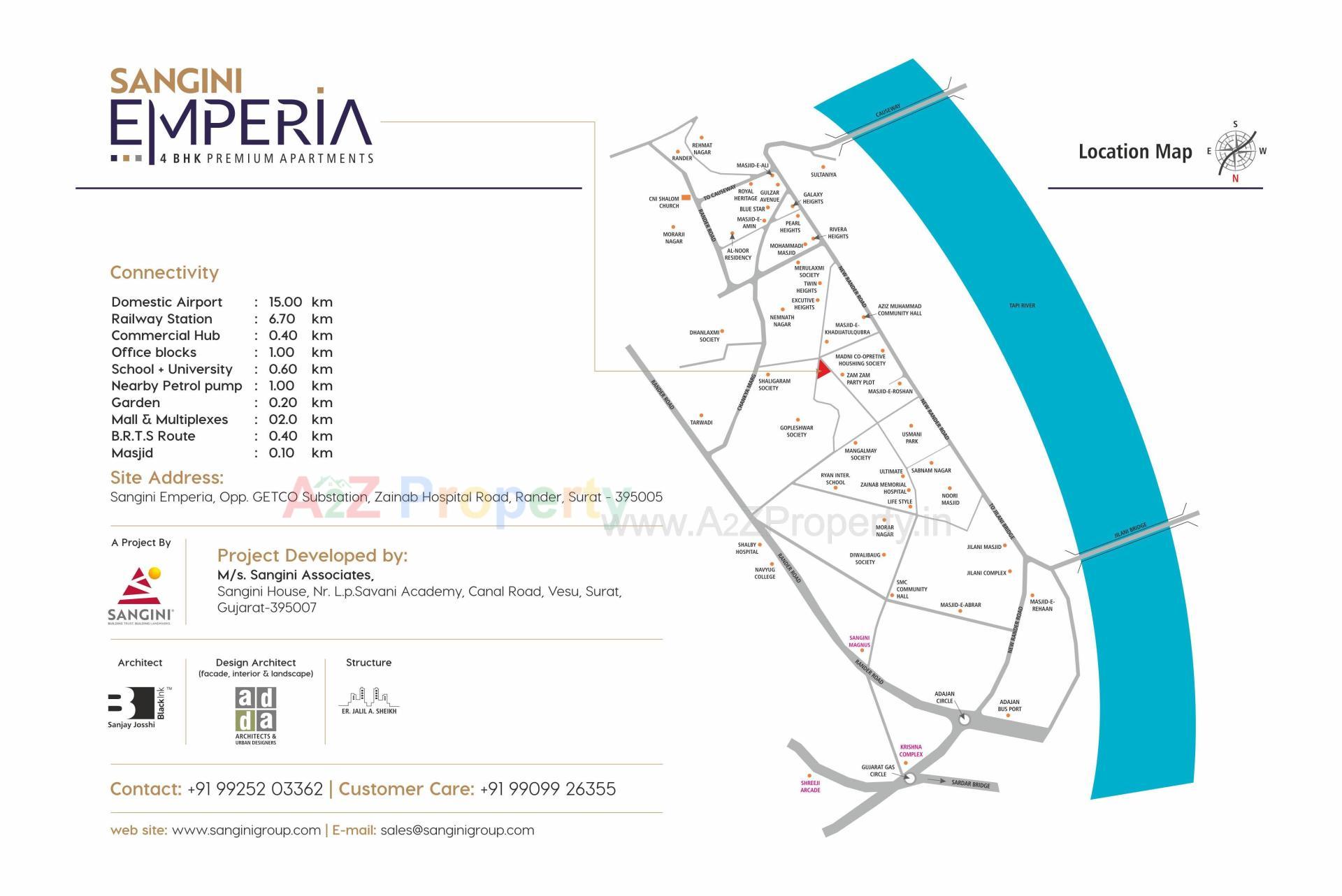  of real estate project Sangini Emperia located at Rander, Surat, Gujarat