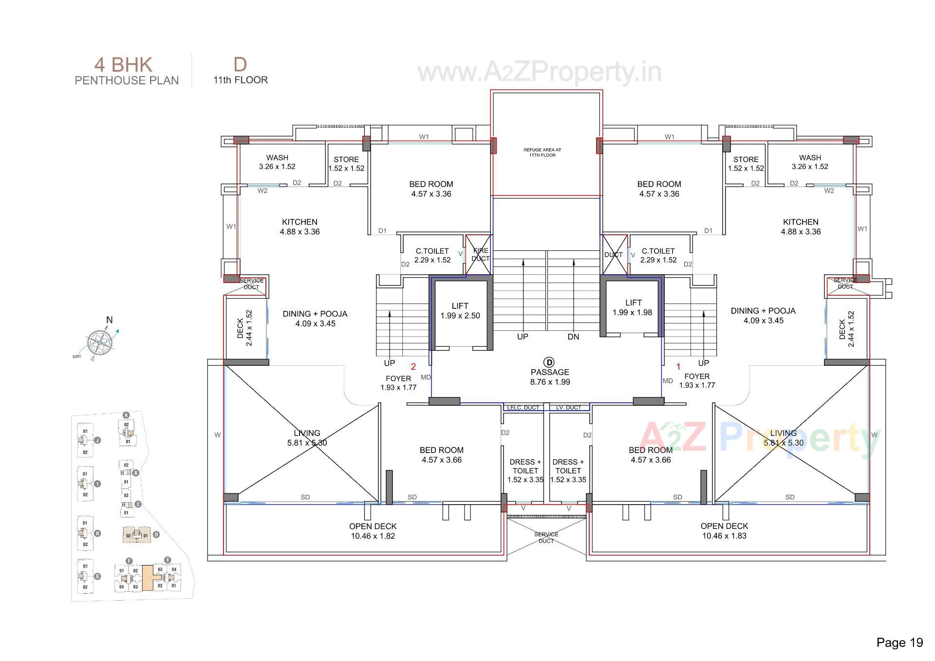 Layout of real estate project Sangini Epitome located at Bhatha, Surat, Gujarat