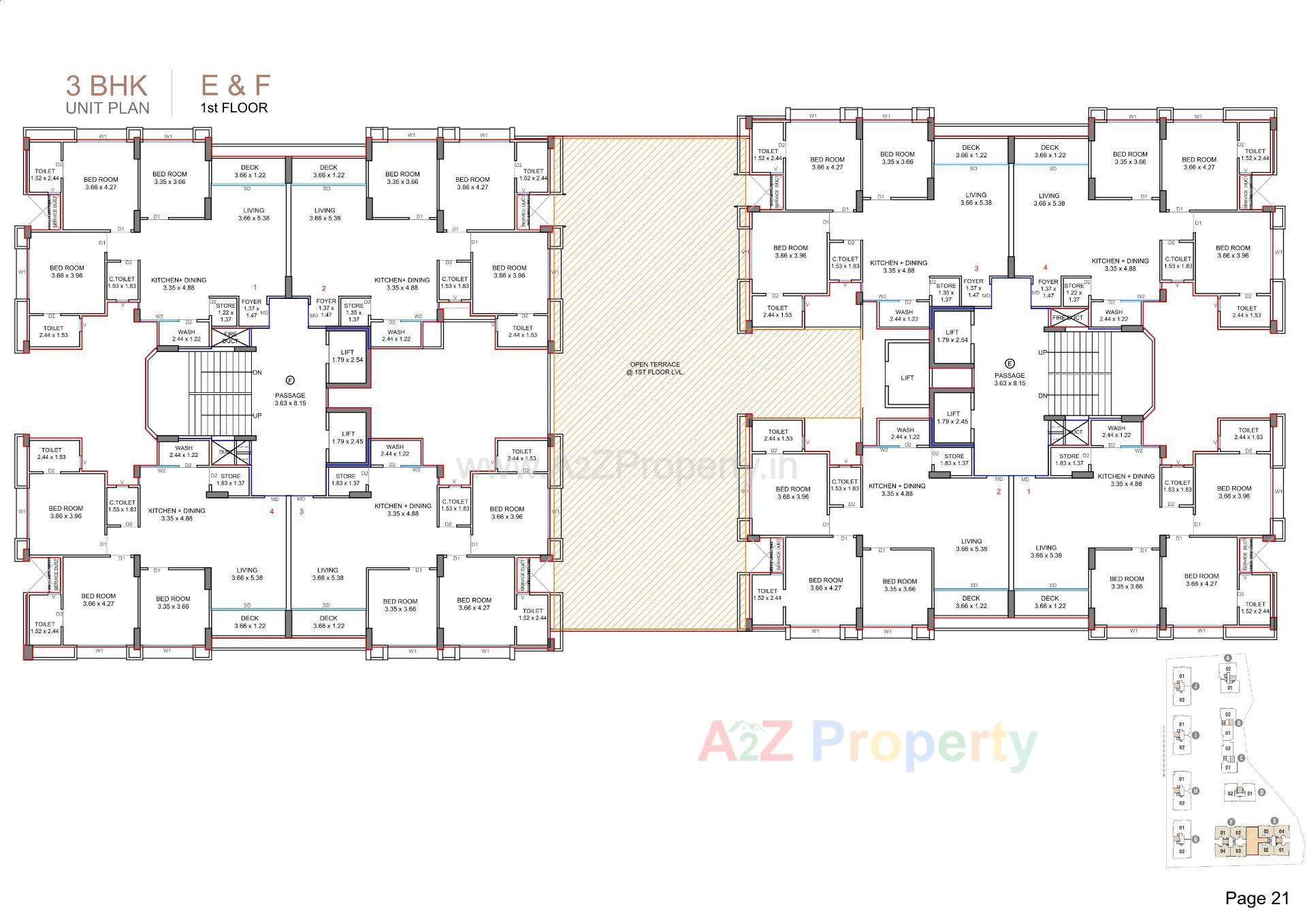 Layout of real estate project Sangini Epitome located at Bhatha, Surat, Gujarat