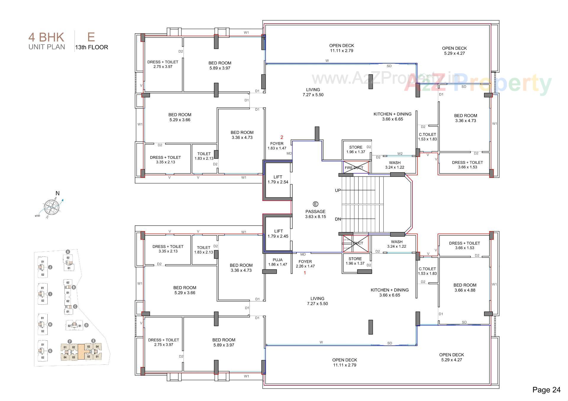 Layout of real estate project Sangini Epitome located at Bhatha, Surat, Gujarat