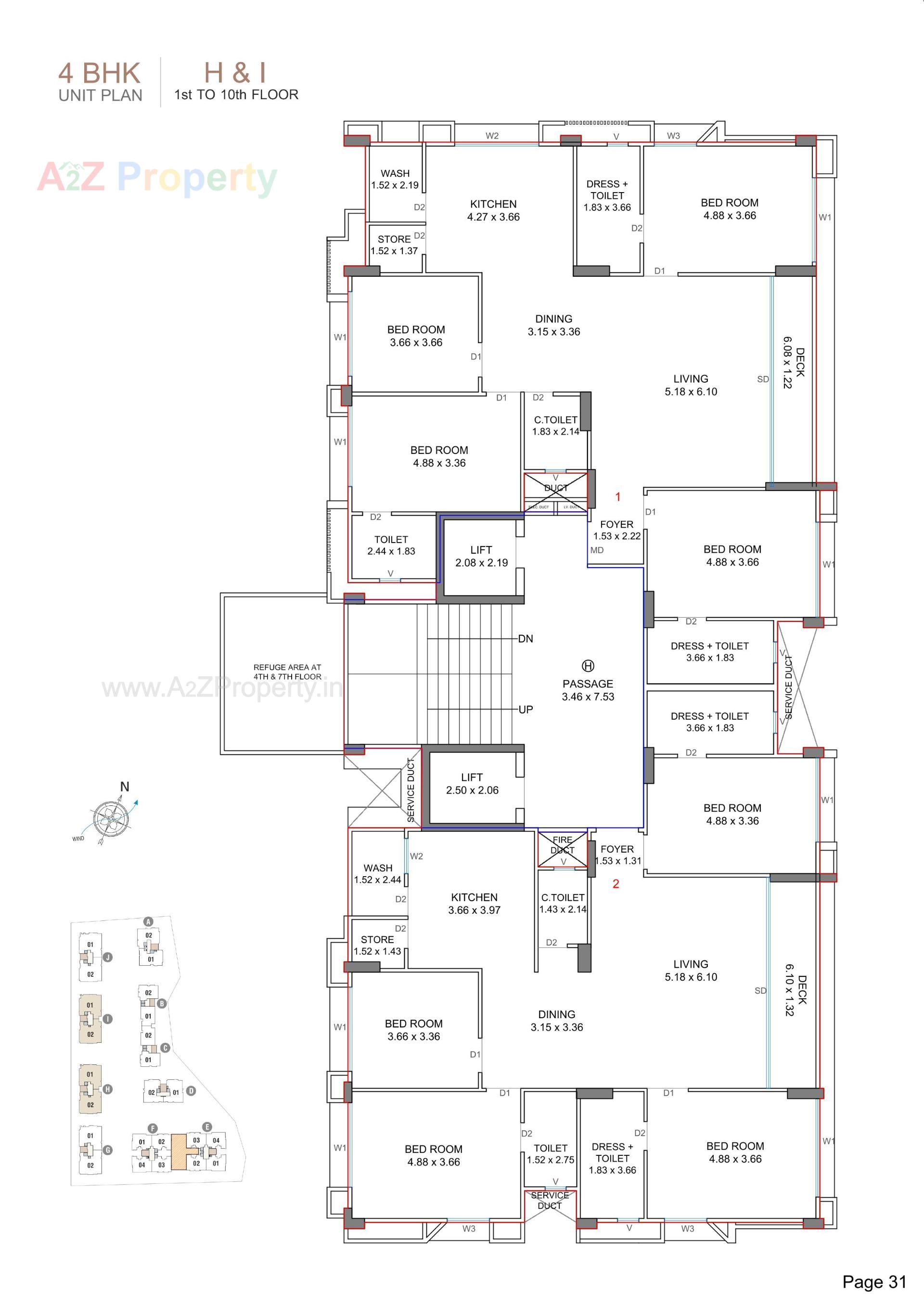 Layout of real estate project Sangini Epitome located at Bhatha, Surat, Gujarat
