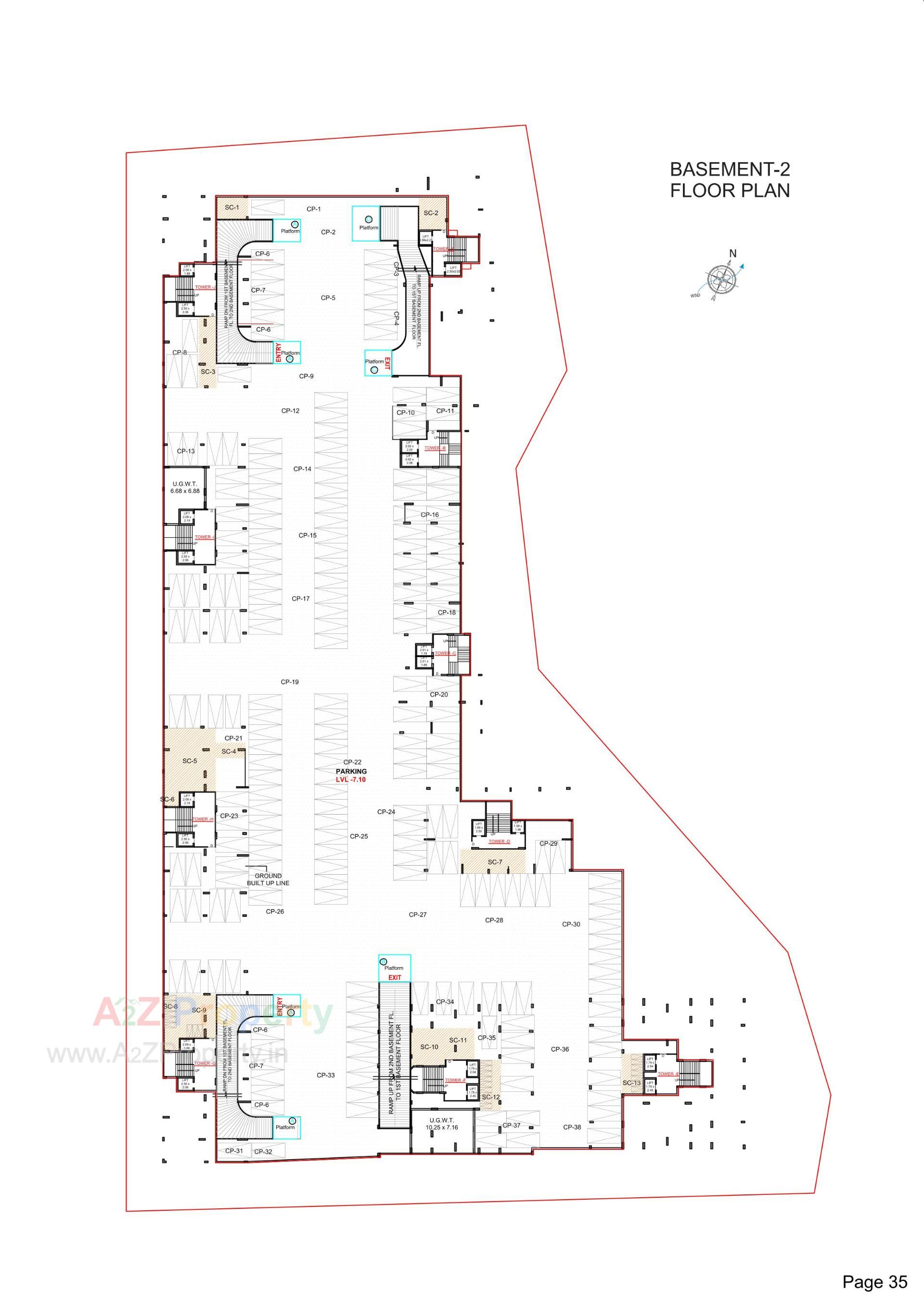 Layout of real estate project Sangini Epitome located at Bhatha, Surat, Gujarat