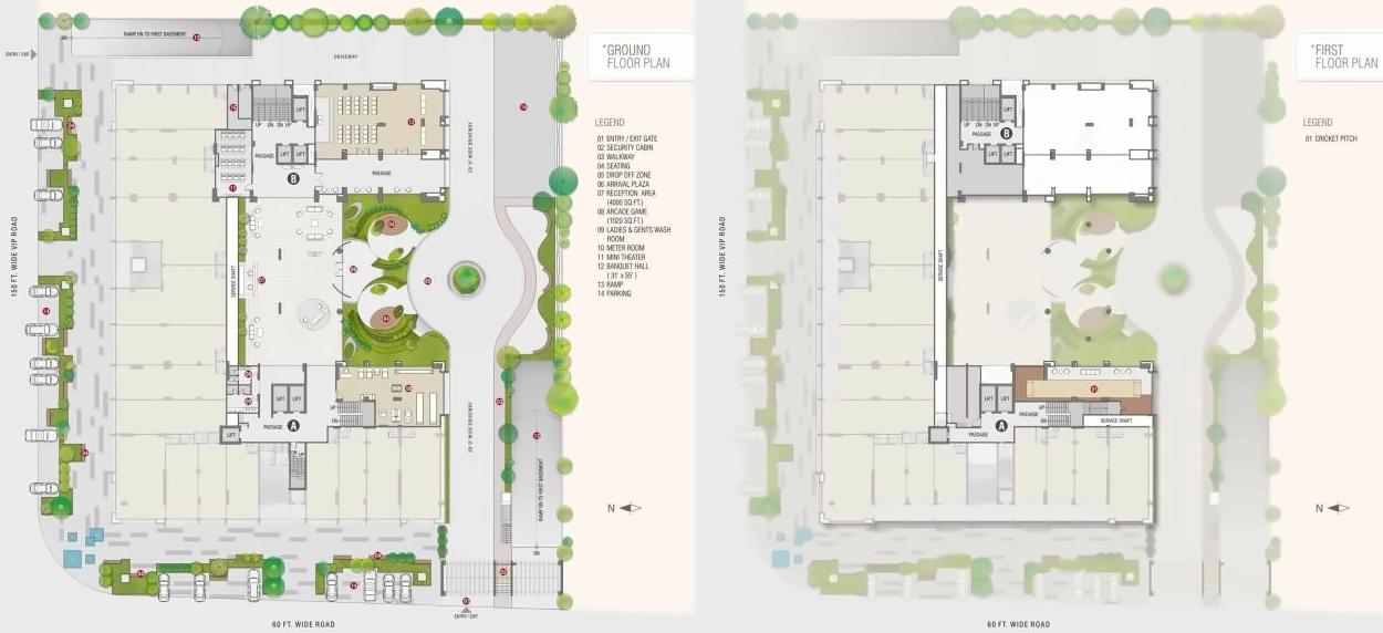 Layout of real estate project Sangini Evoq located at Bharthana, Surat, Gujarat