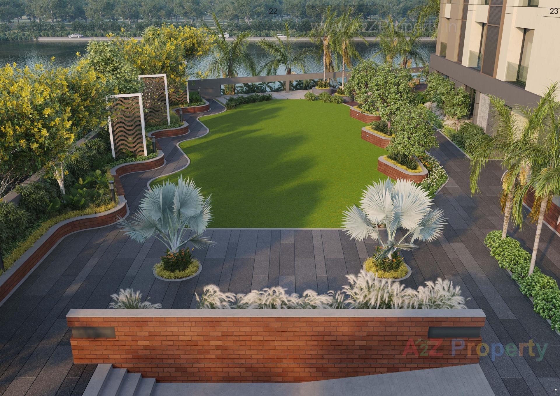 3D Elevation of real estate project Sangini Lakeville located at Bharthana--vesu, Surat, Gujarat