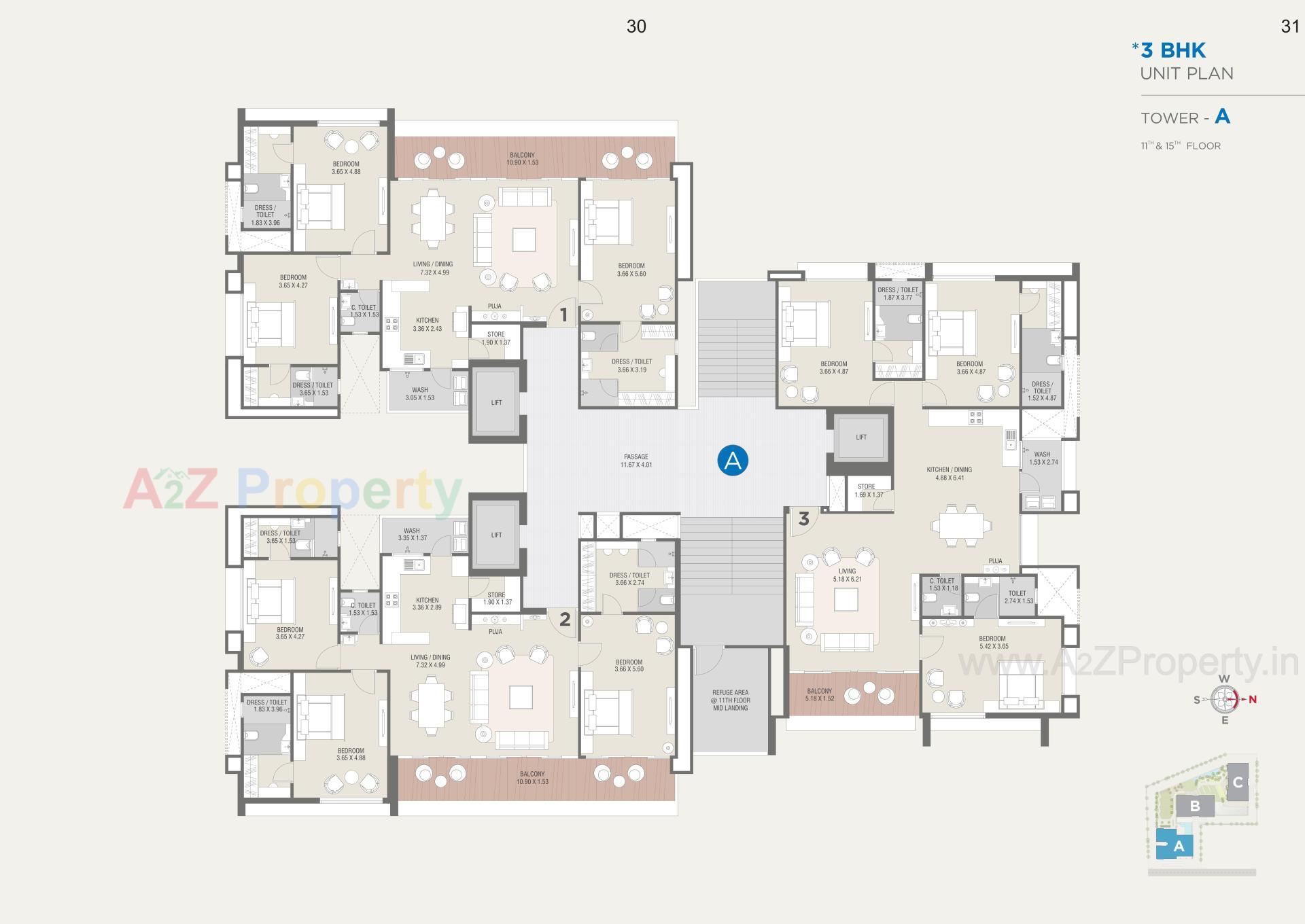 Layout of real estate project Sangini Lakeville located at Bharthana--vesu, Surat, Gujarat