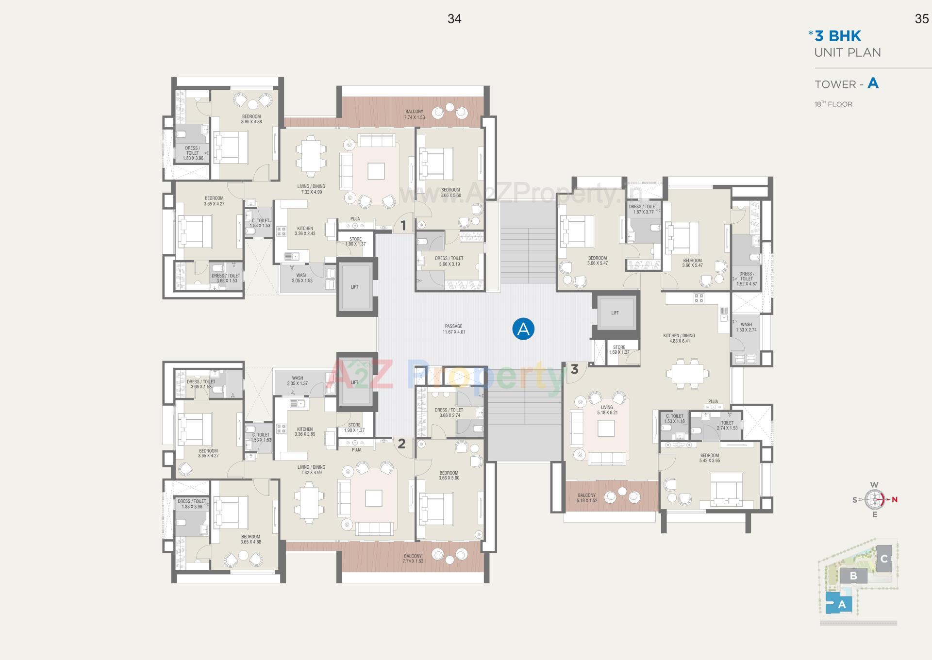 Layout of real estate project Sangini Lakeville located at Bharthana--vesu, Surat, Gujarat