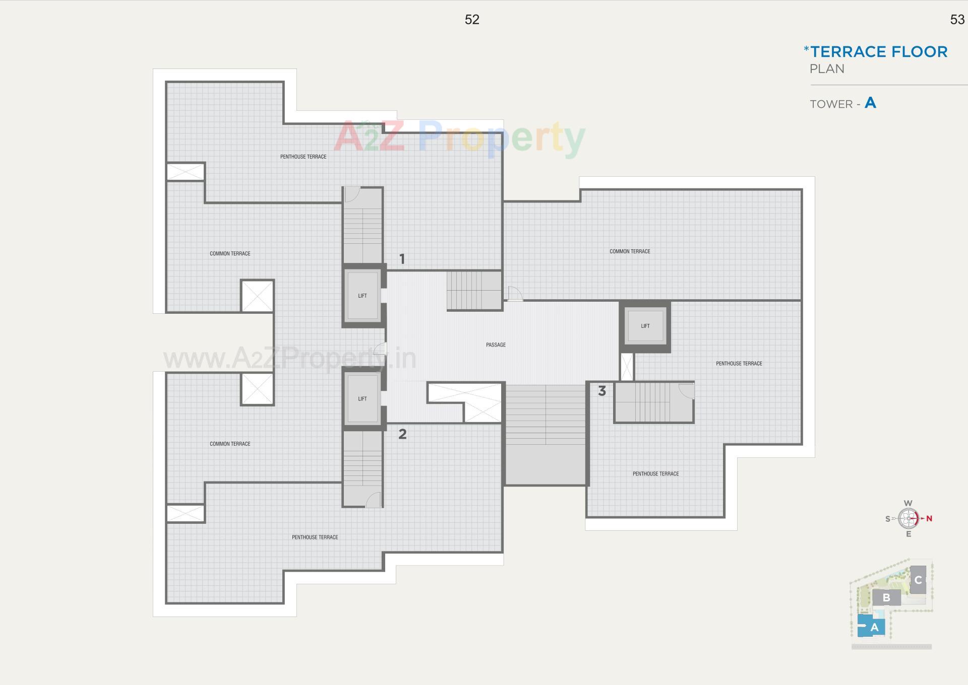 Layout of real estate project Sangini Lakeville located at Bharthana--vesu, Surat, Gujarat
