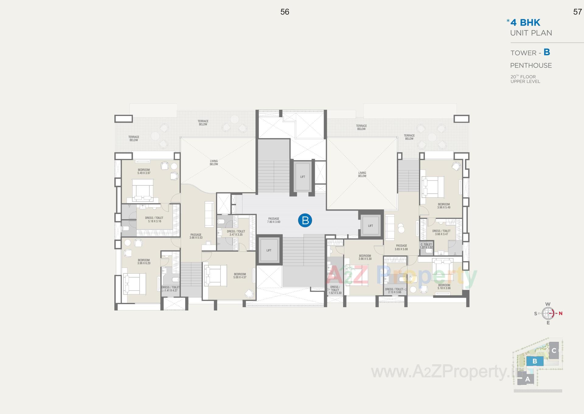 Layout of real estate project Sangini Lakeville located at Bharthana--vesu, Surat, Gujarat