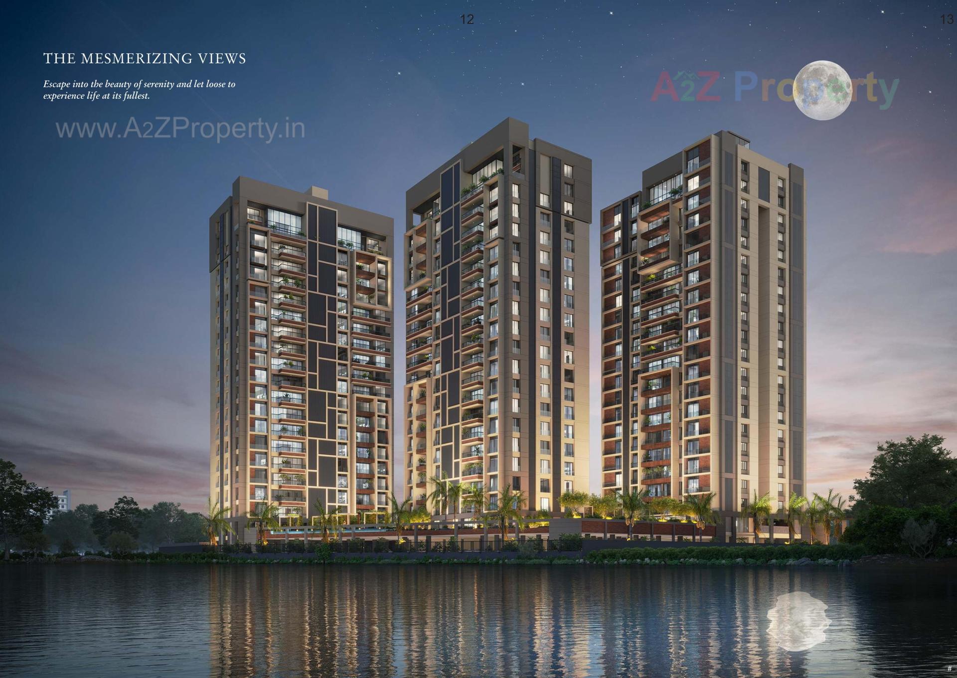 3D Elevation of real estate project Sangini Lakeville located at Bharthana--vesu, Surat, Gujarat