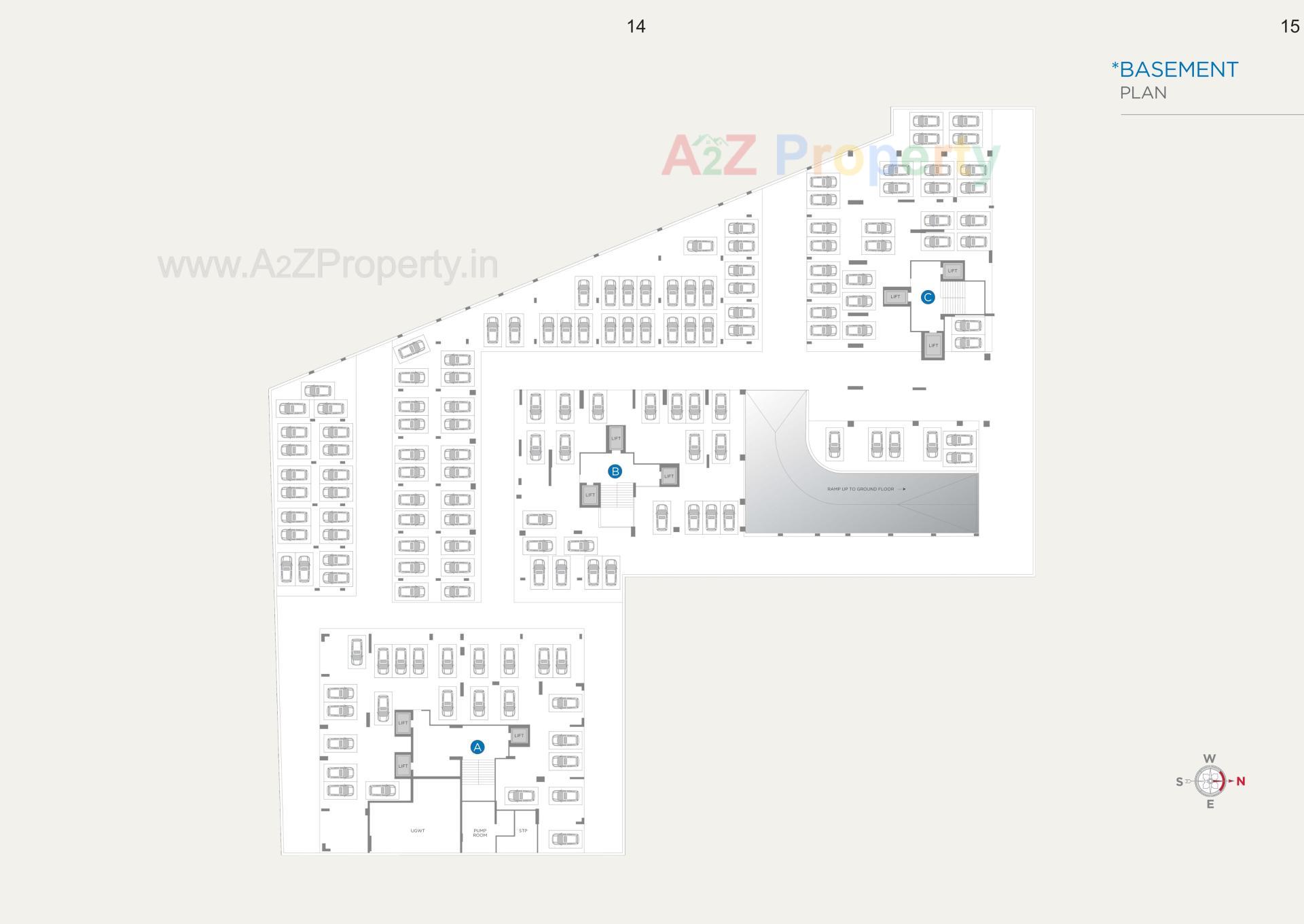 Layout of real estate project Sangini Lakeville located at Bharthana--vesu, Surat, Gujarat