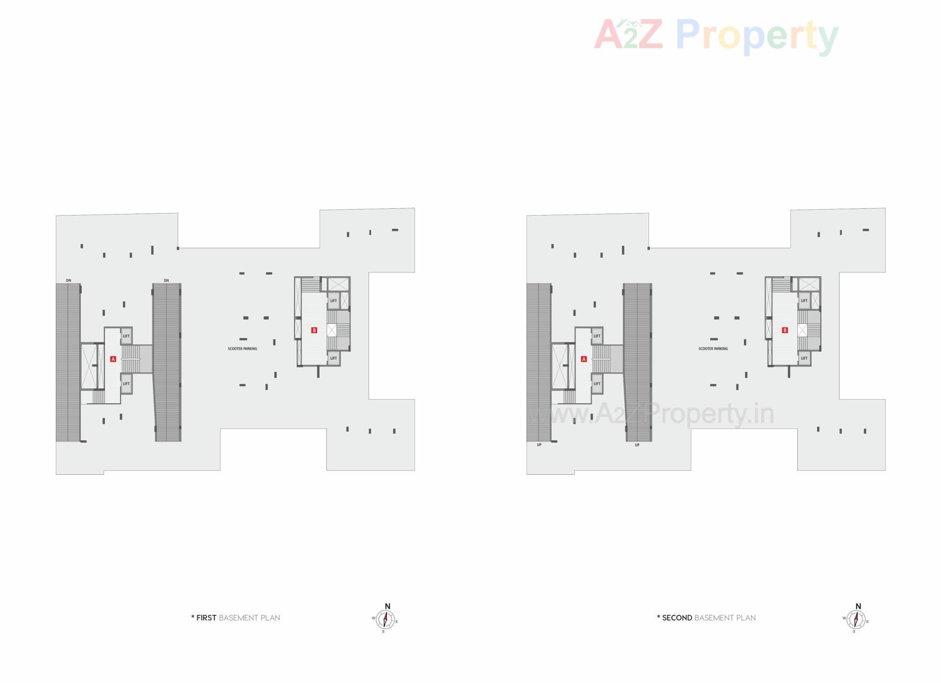 Layout of real estate project Sangini Nirvana located at Vesu, Surat, Gujarat