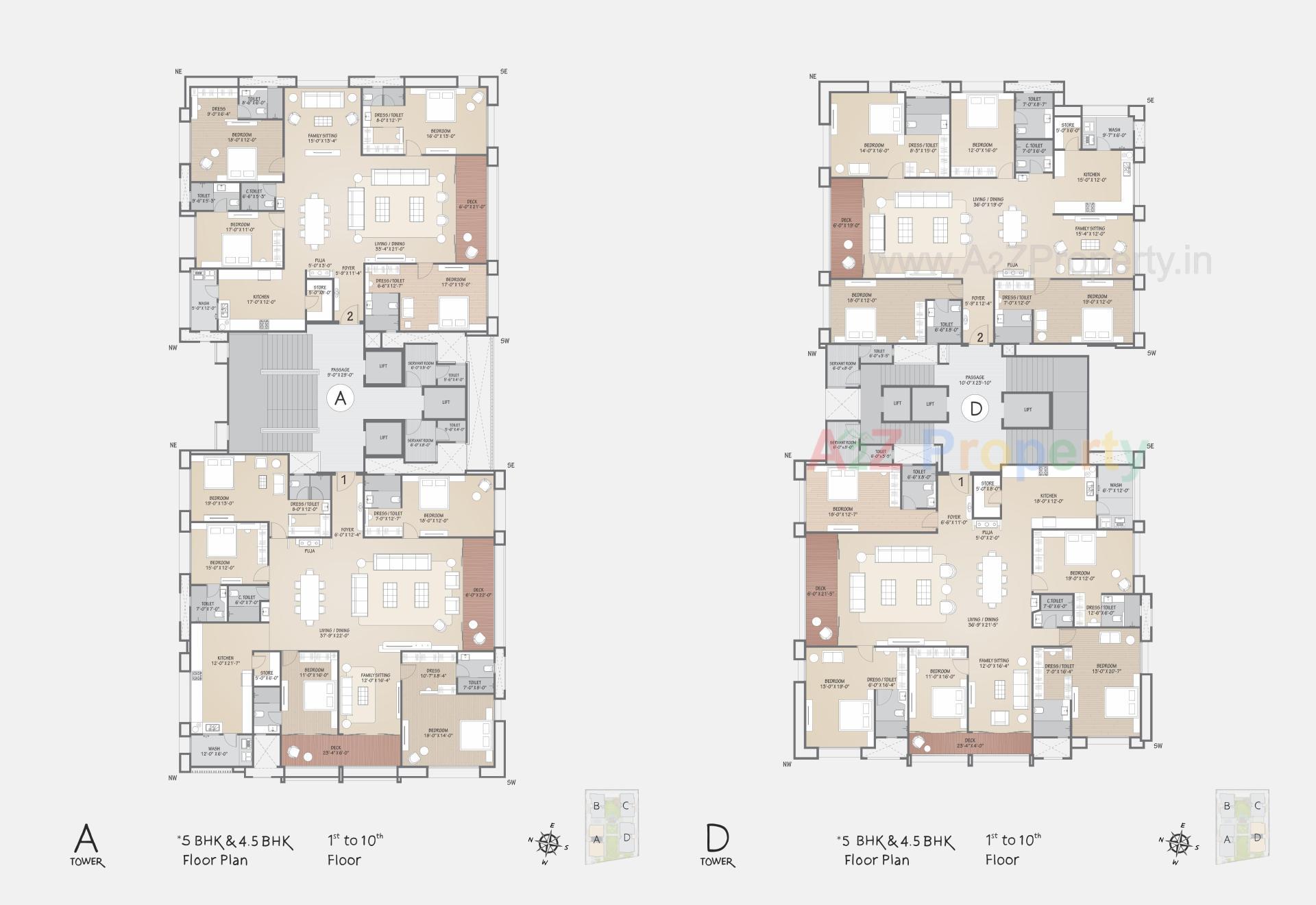 Layout of real estate project Sangini Siddhanta located at Vesu, Surat, Gujarat