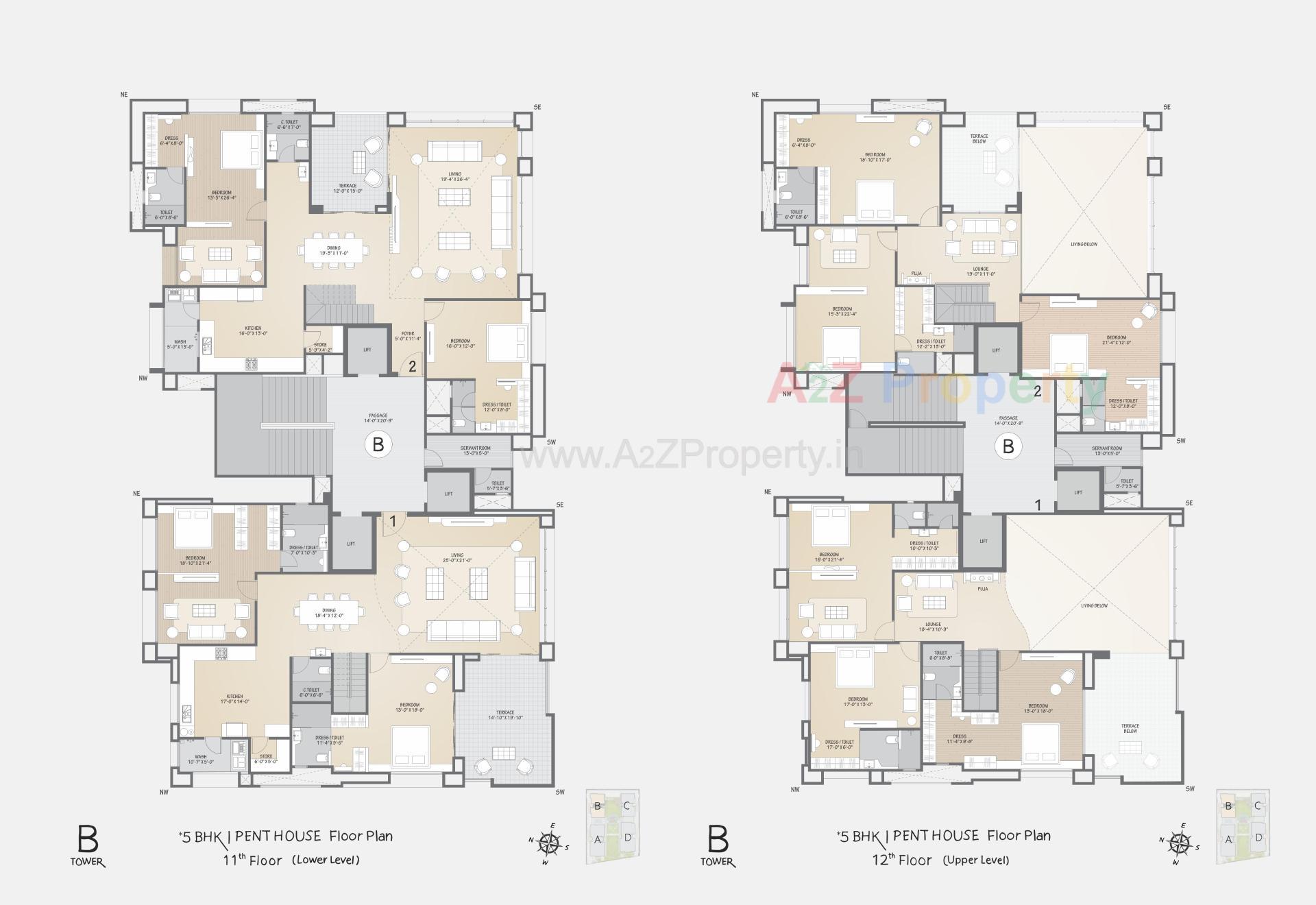 Layout of real estate project Sangini Siddhanta located at Vesu, Surat, Gujarat