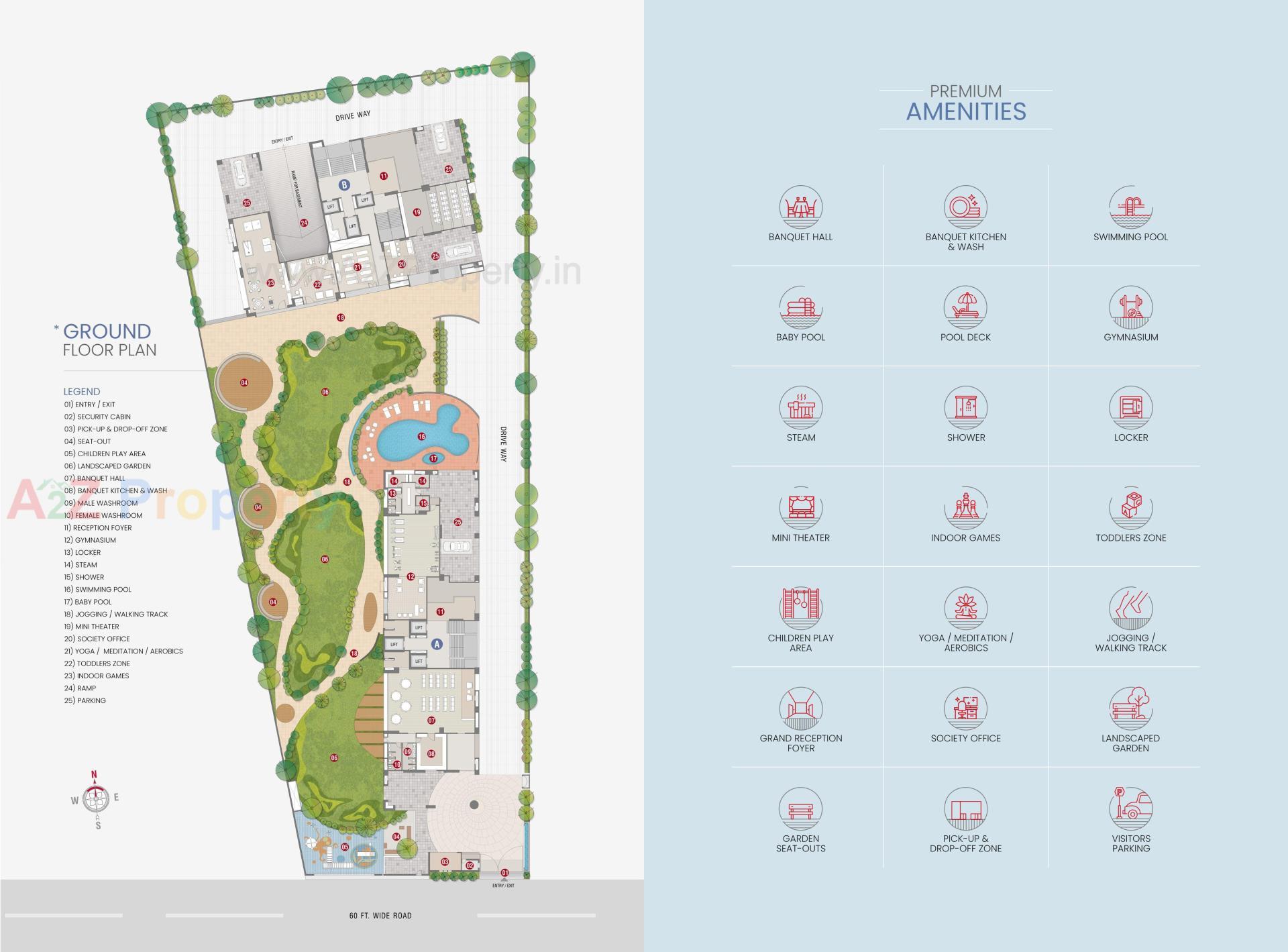  of real estate project Sangini Skyteria located at Bharthana, Surat, Gujarat