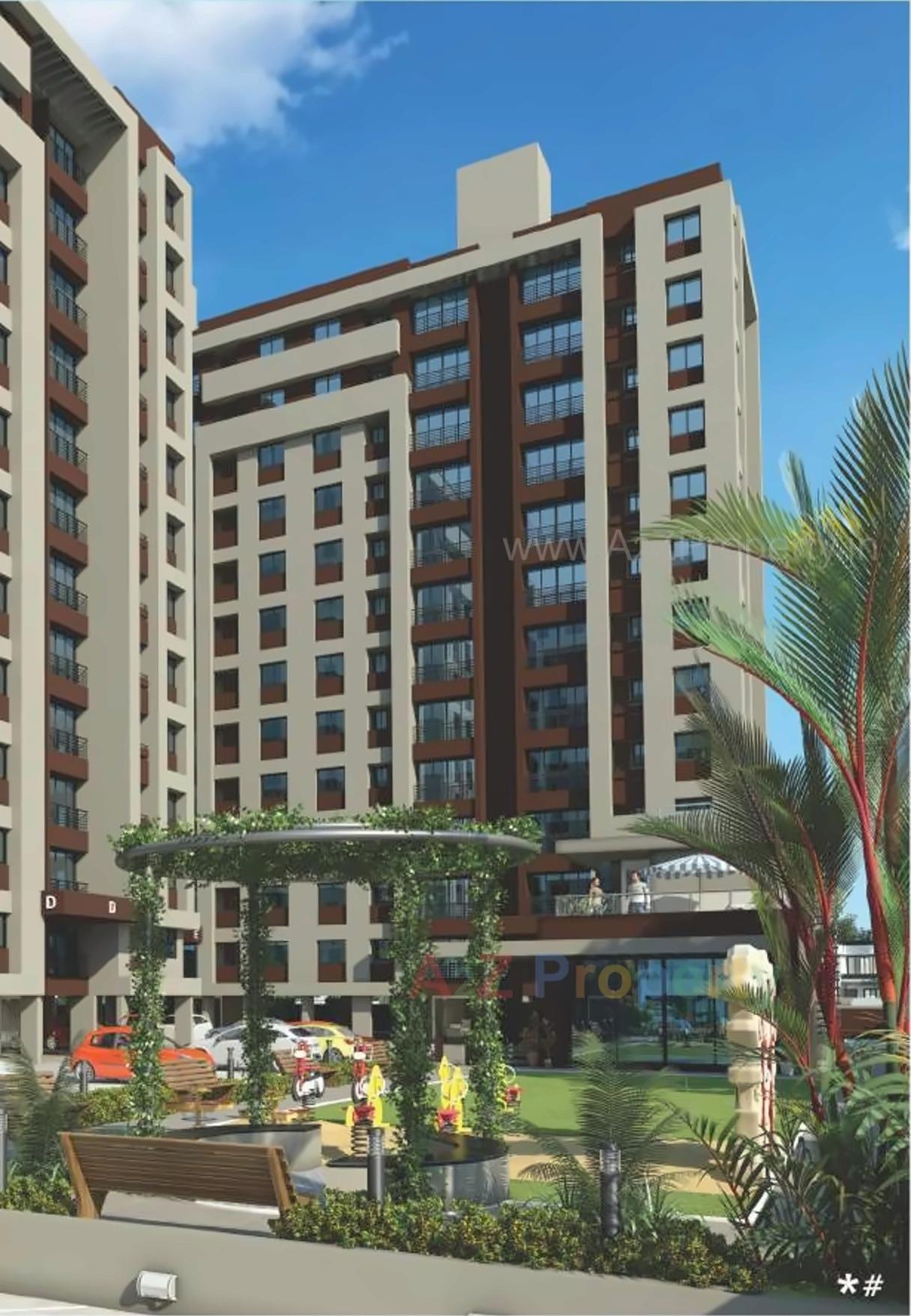 3D Elevation of real estate project Sangini Swaraj located at Surat, Surat, Gujarat