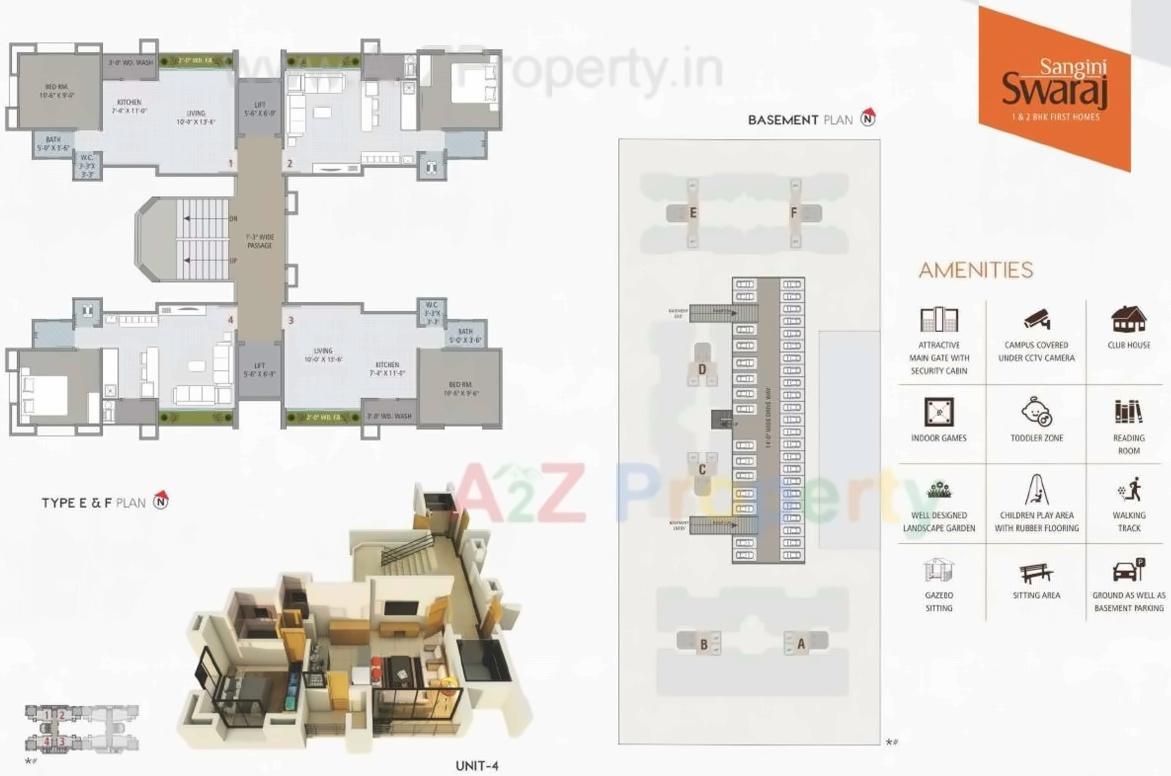 Layout of real estate project Sangini Swaraj located at Surat, Surat, Gujarat
