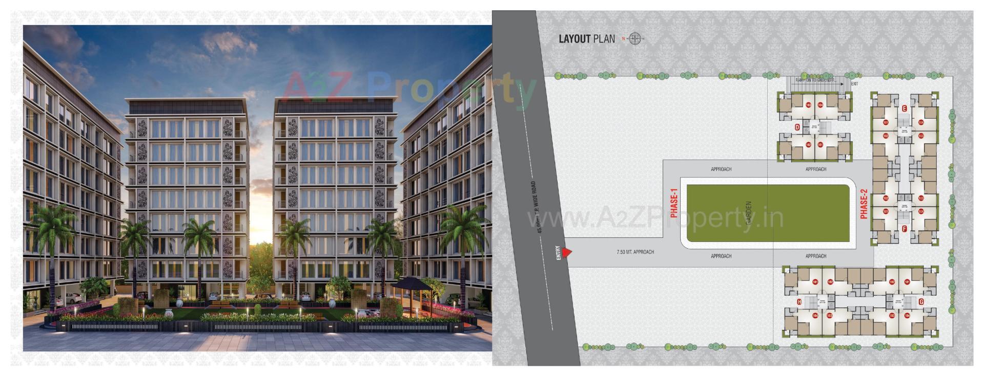  of real estate project Sankalp City located at Kosad, Surat, Gujarat