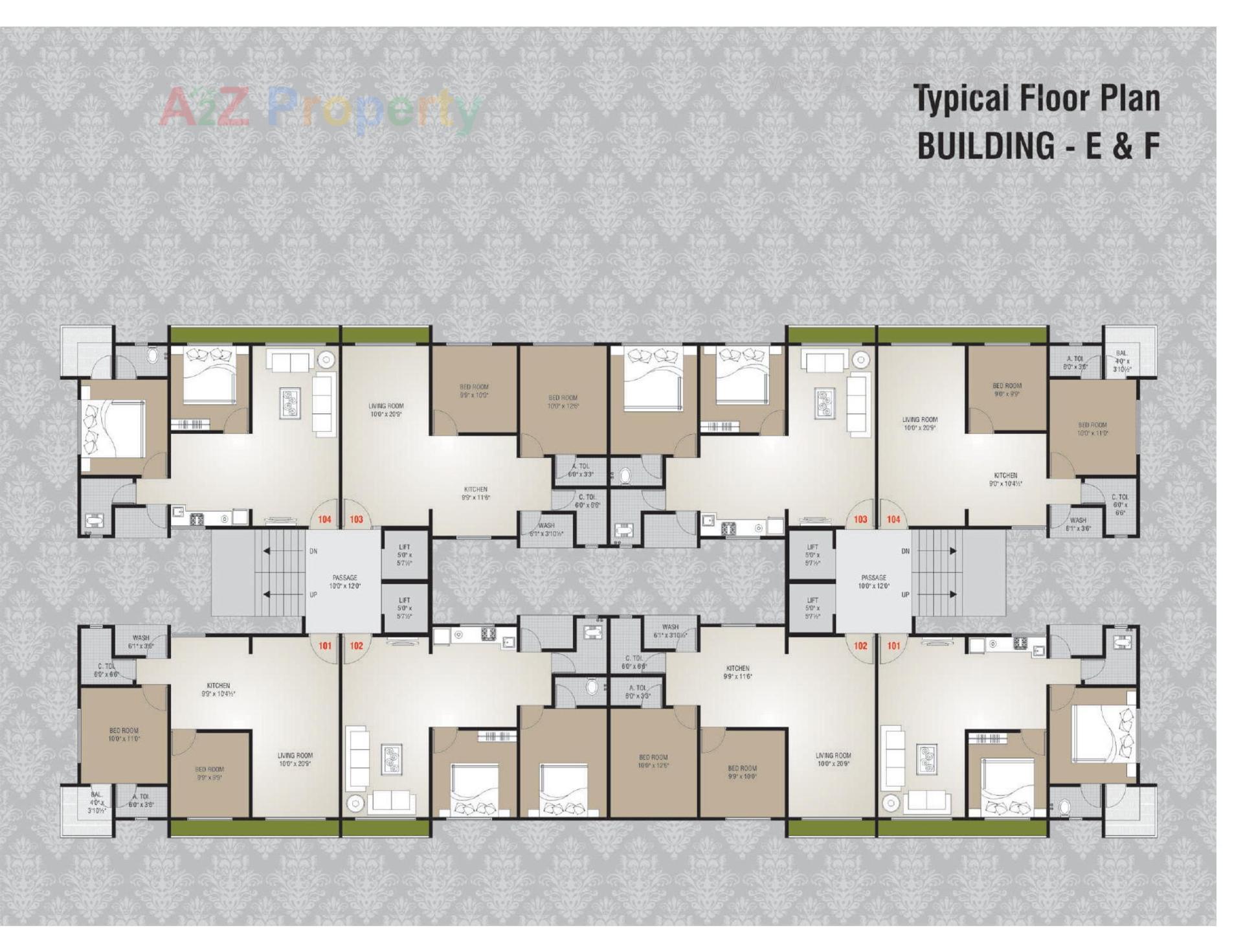Layout of real estate project Sankalp City located at Kosad, Surat, Gujarat