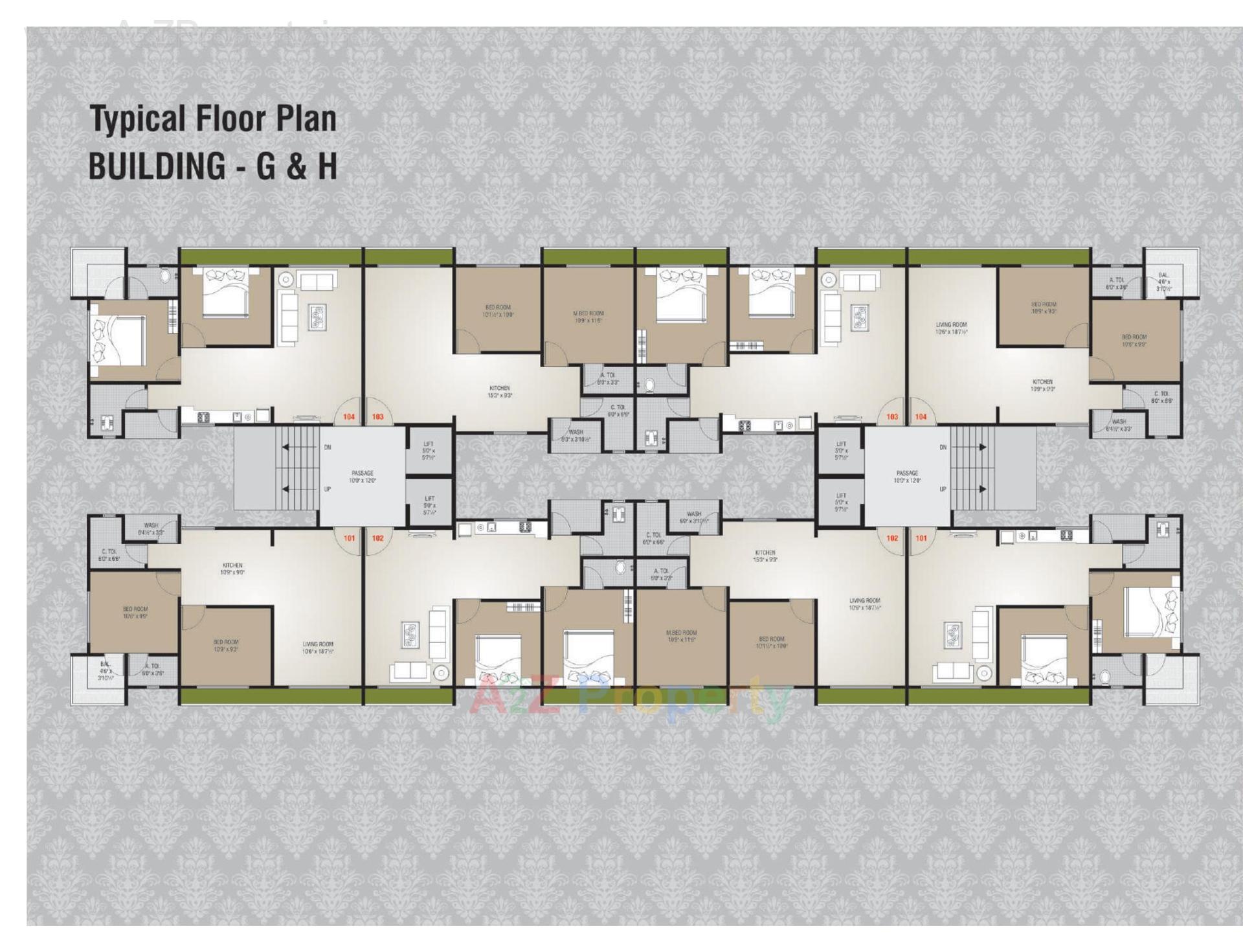 Layout of real estate project Sankalp City located at Kosad, Surat, Gujarat