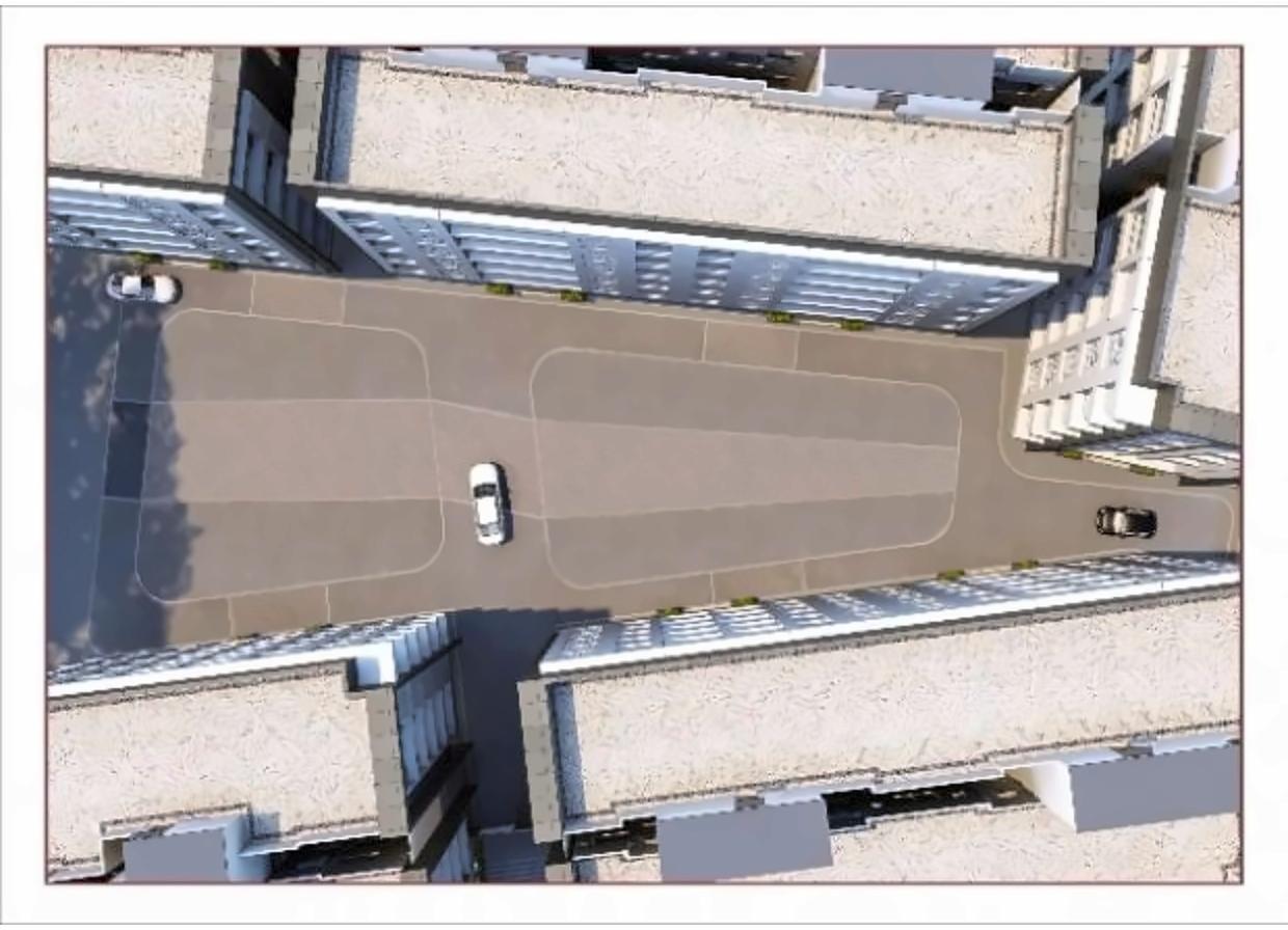 3D Elevation of real estate project Sankalp Residency located at Kosad, Surat, Gujarat