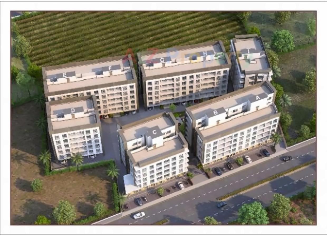 3D Elevation of real estate project Sankalp Residency located at Kosad, Surat, Gujarat