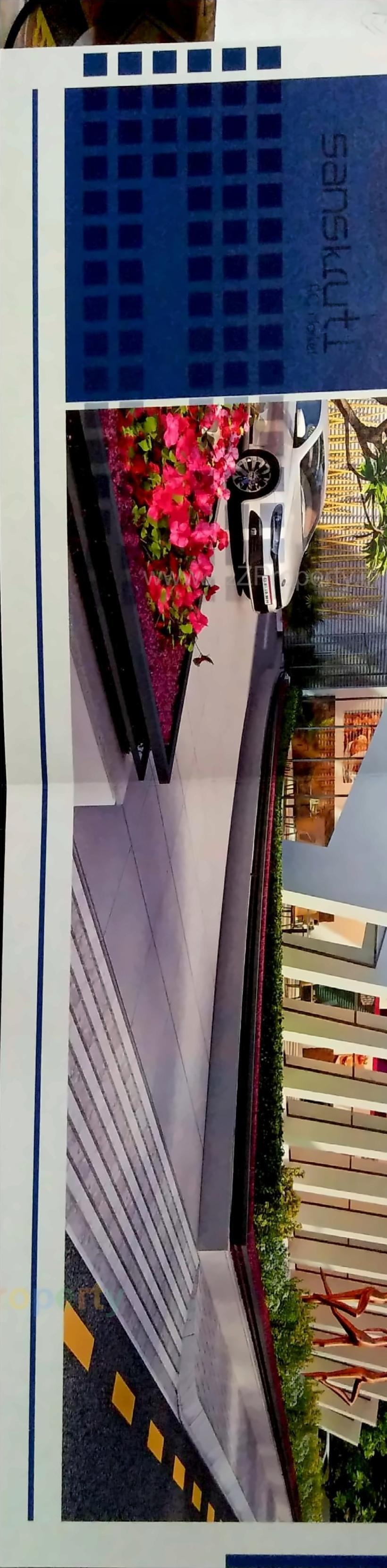 3D Elevation of real estate project Sanskruti Ac Market located at Parvat, Surat, Gujarat