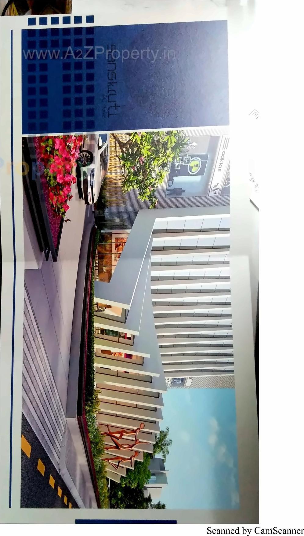 3D Elevation of real estate project Sanskruti Ac Market located at Parvat, Surat, Gujarat