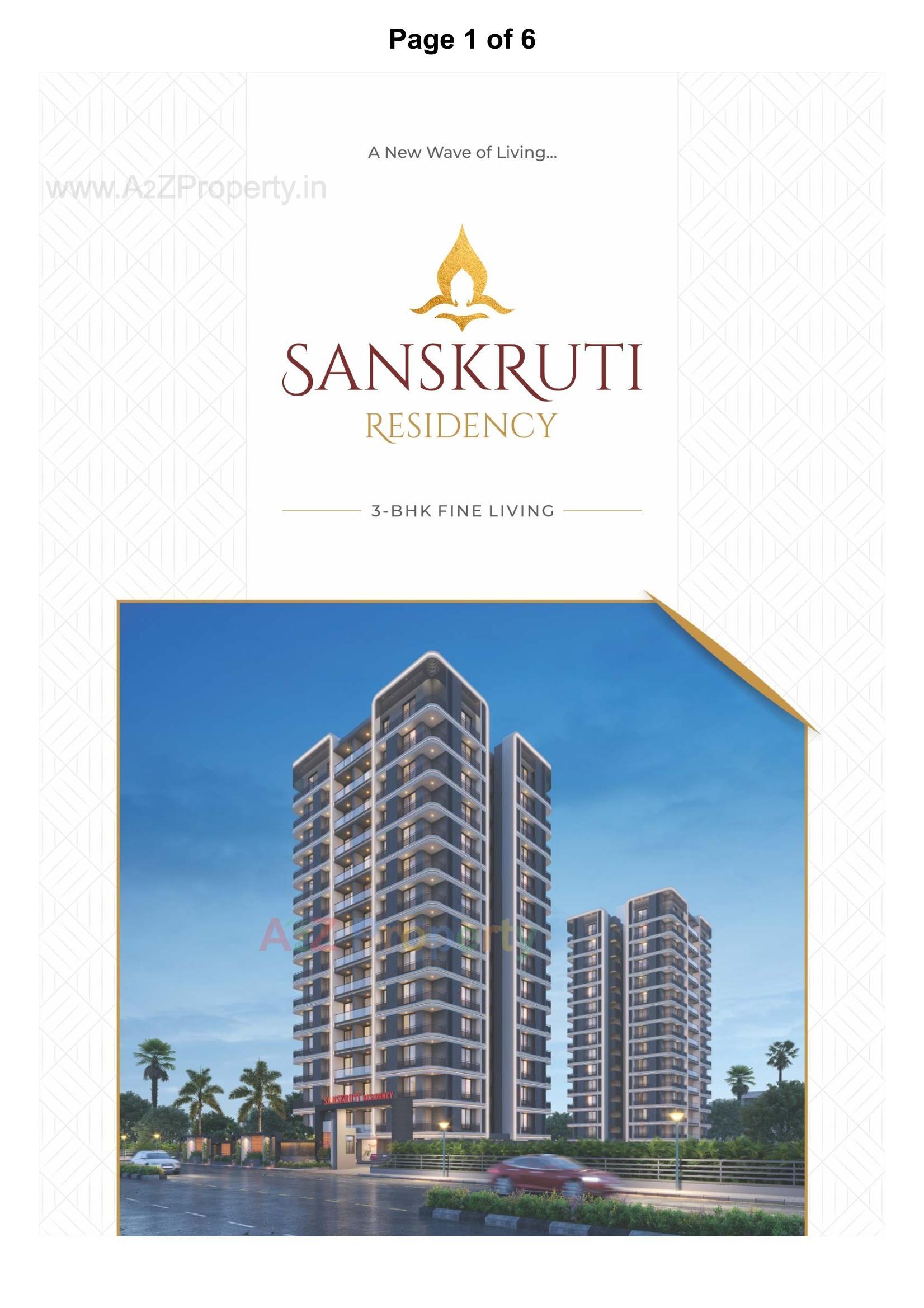  of real estate project Sanskruti Residency located at Mota Varachha, Surat, Gujarat