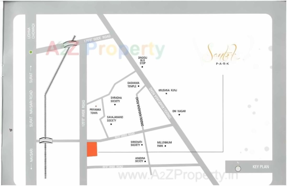  of real estate project Santok Park located at Dindoli, Surat, Gujarat