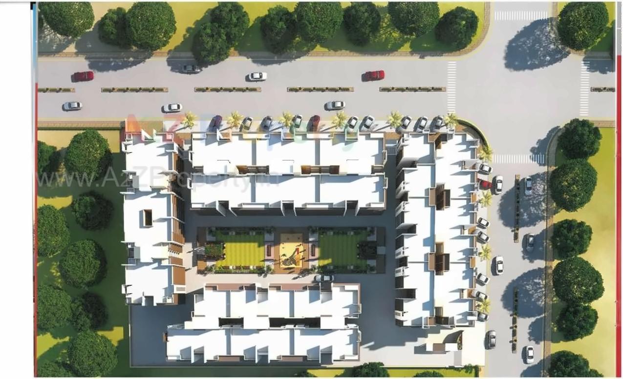 Layout of real estate project Santok Park located at Dindoli, Surat, Gujarat