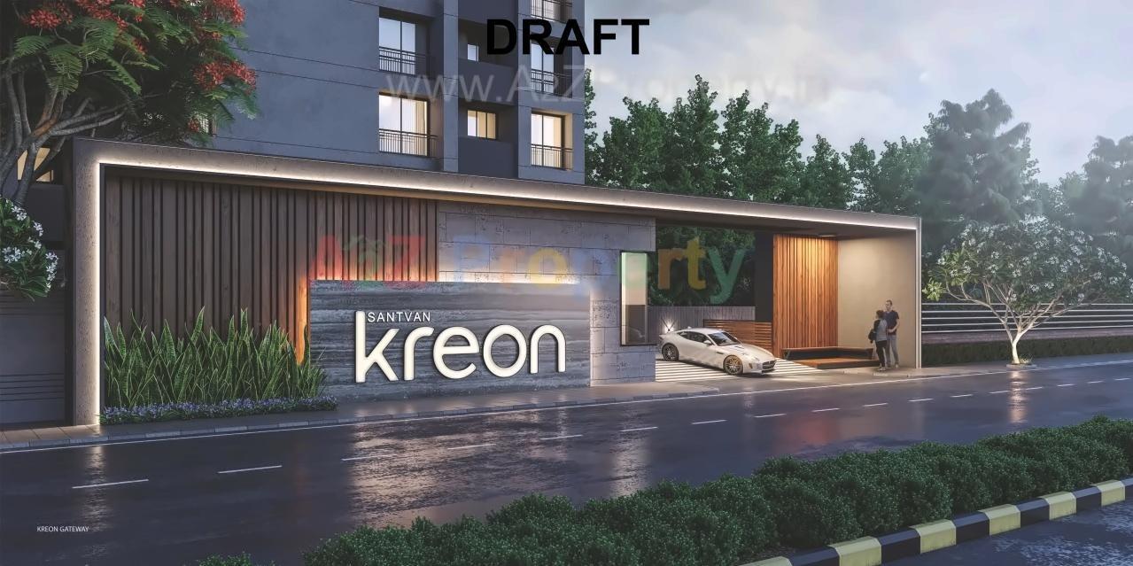 3D Elevation of real estate project Santvan Kreon located at Palanpor, Surat, Gujarat
