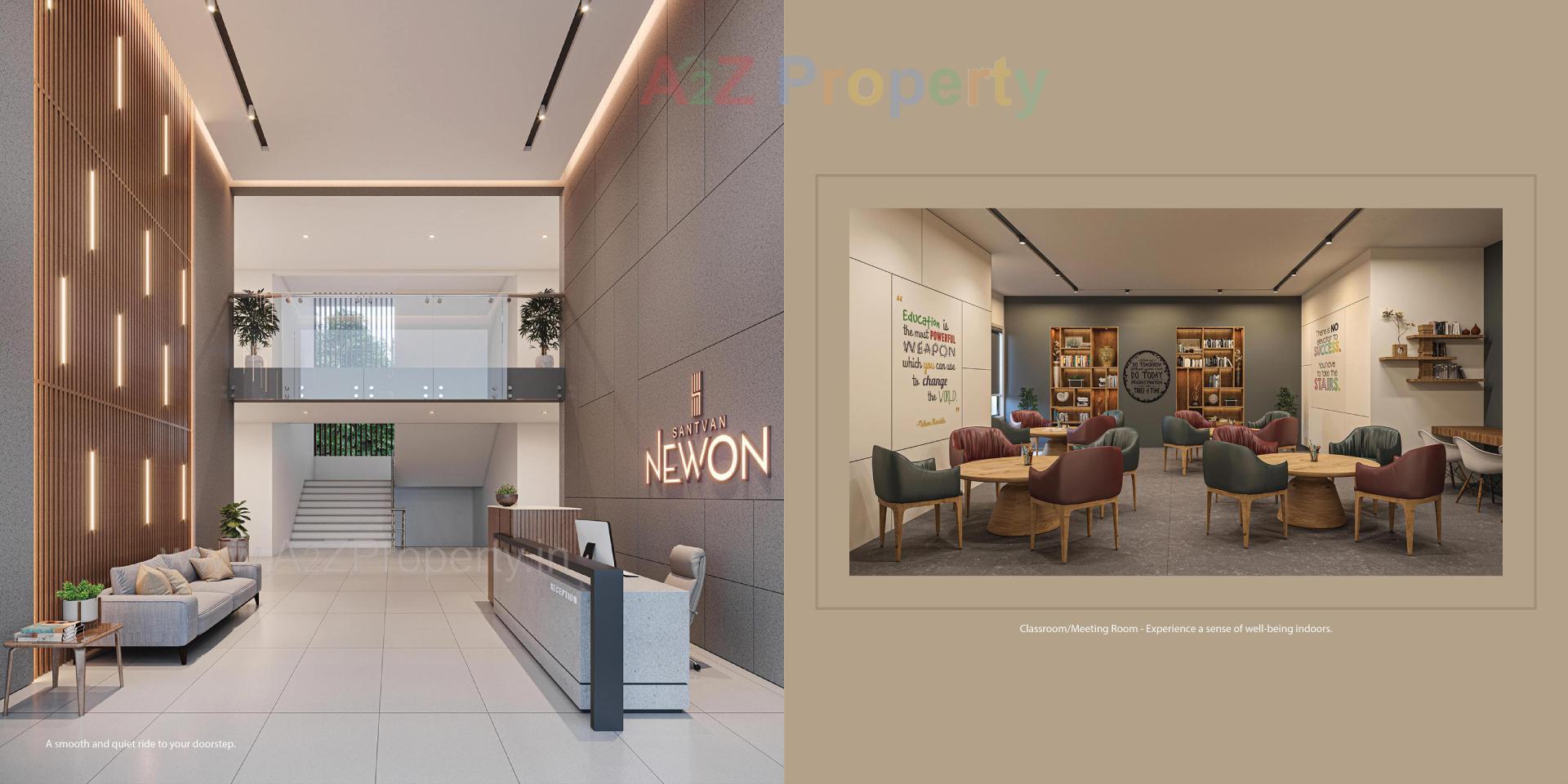 3D Elevation of real estate project Santvan Newon located at Palanpore, Surat, Gujarat