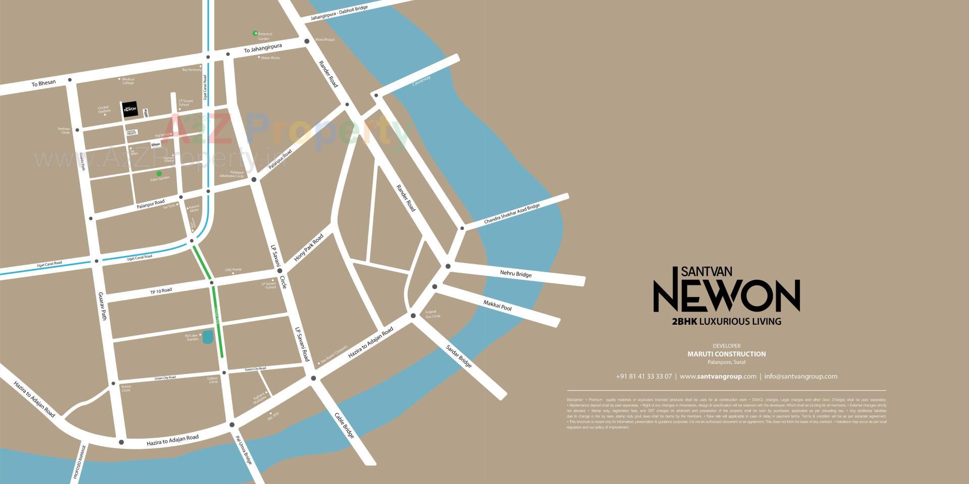  of real estate project Santvan Newon located at Palanpore, Surat, Gujarat