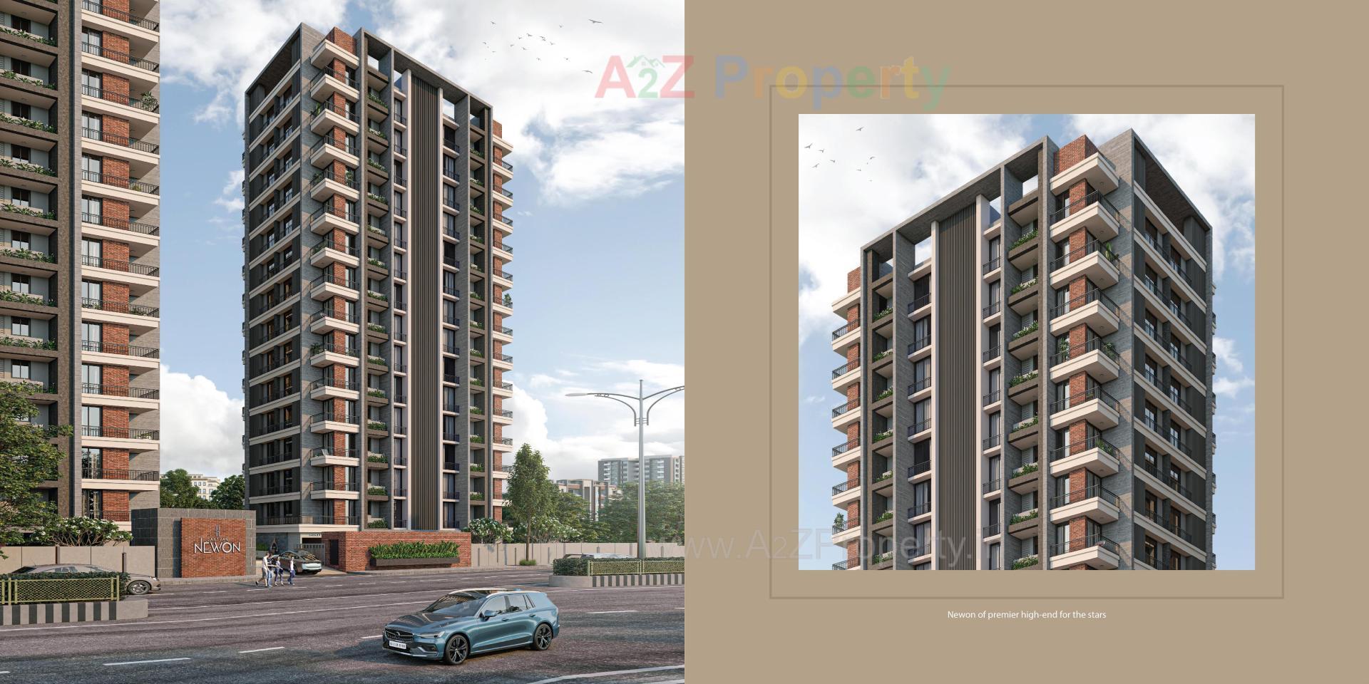 3D Elevation of real estate project Santvan Newon located at Palanpore, Surat, Gujarat