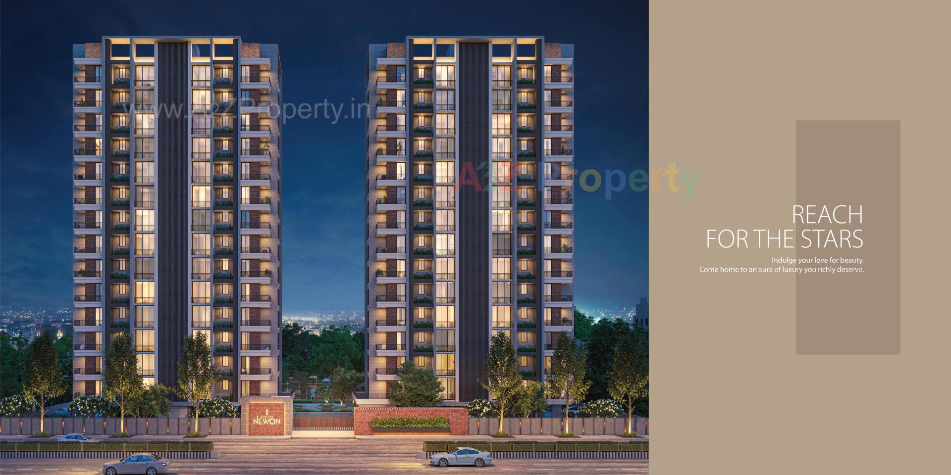 3D Elevation of real estate project Santvan Newon located at Palanpore, Surat, Gujarat