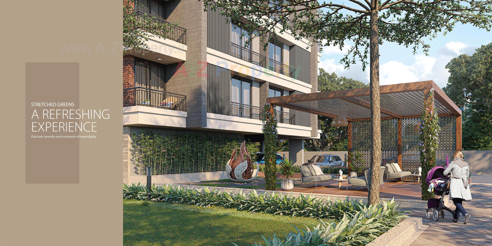 3D Elevation of real estate project Santvan Newon located at Palanpore, Surat, Gujarat