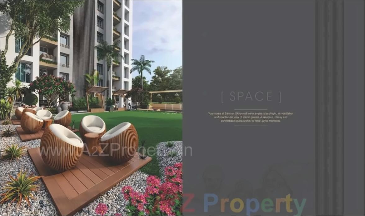 3D Elevation of real estate project Santvan Skyon located at Palanpur, Surat, Gujarat