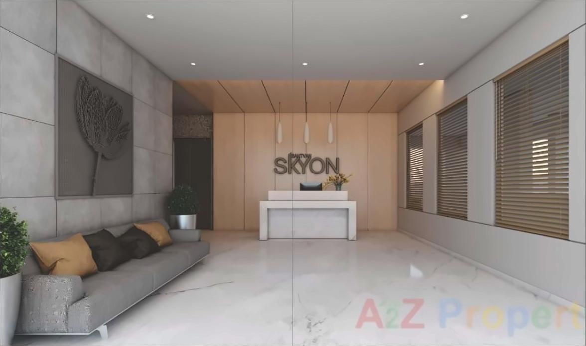 3D Elevation of real estate project Santvan Skyon located at Palanpur, Surat, Gujarat