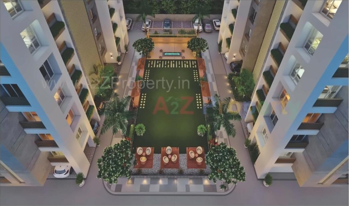 3D Elevation of real estate project Santvan Skyon located at Palanpur, Surat, Gujarat