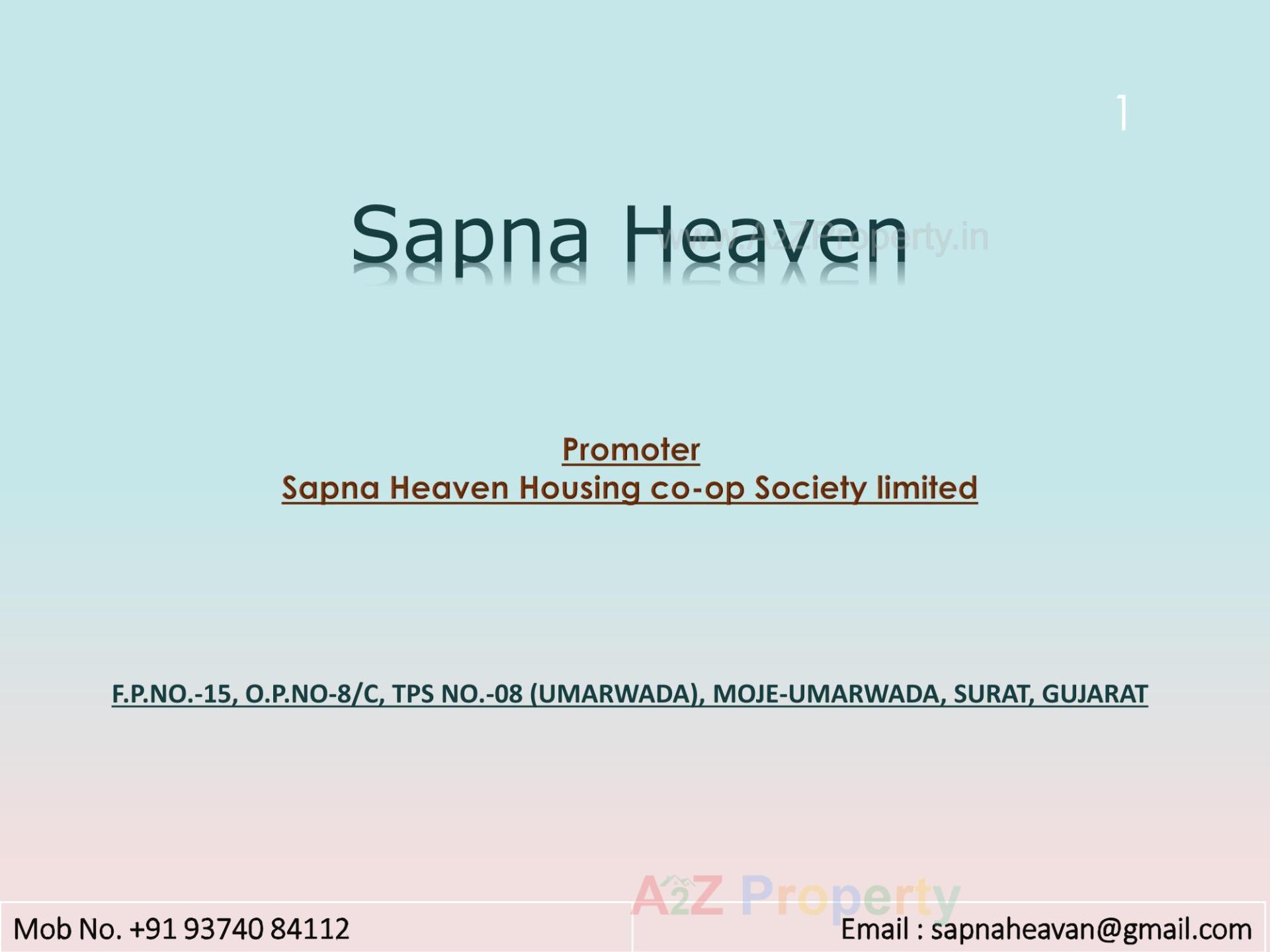  of real estate project Sapna Heaven located at Surat, Surat, Gujarat