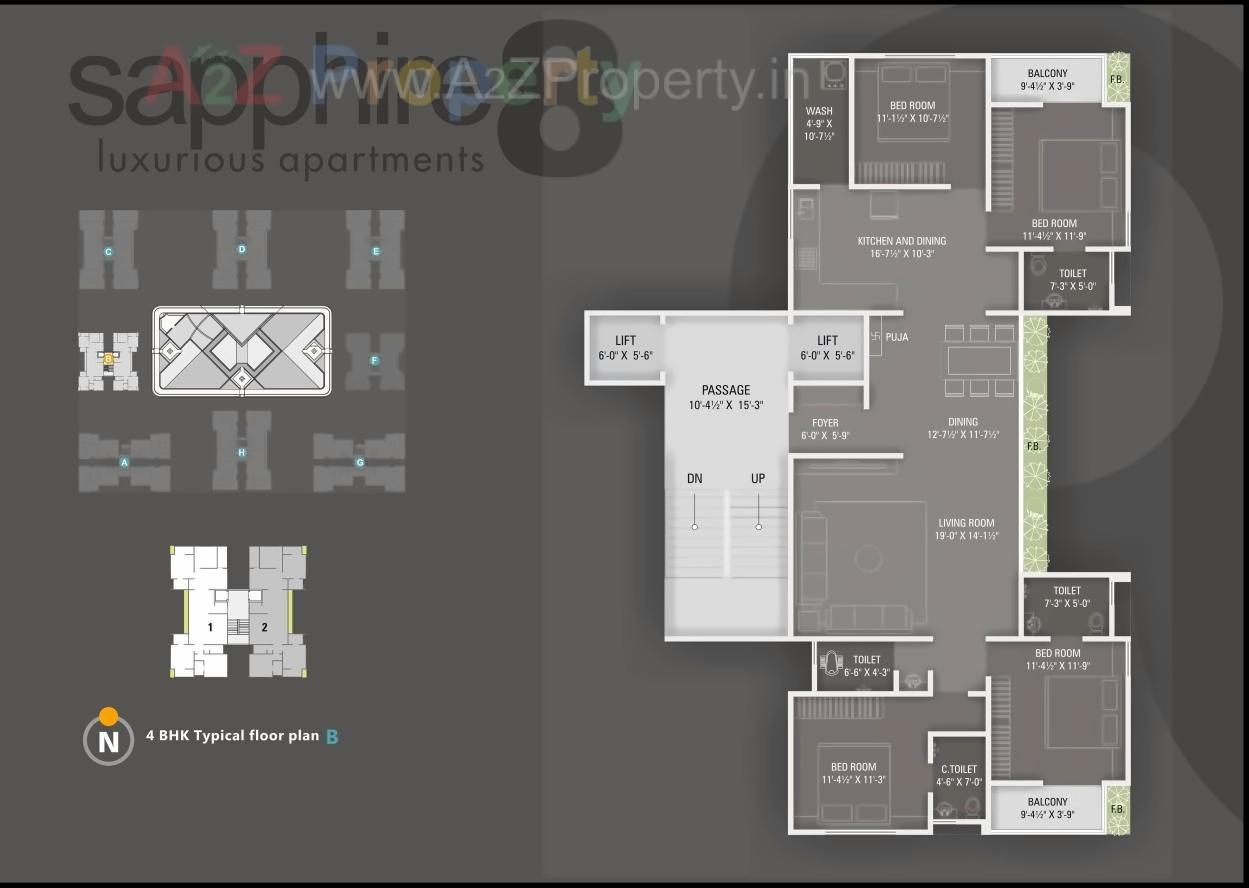 Layout of real estate project Sapphire located at Parvat, Surat, Gujarat