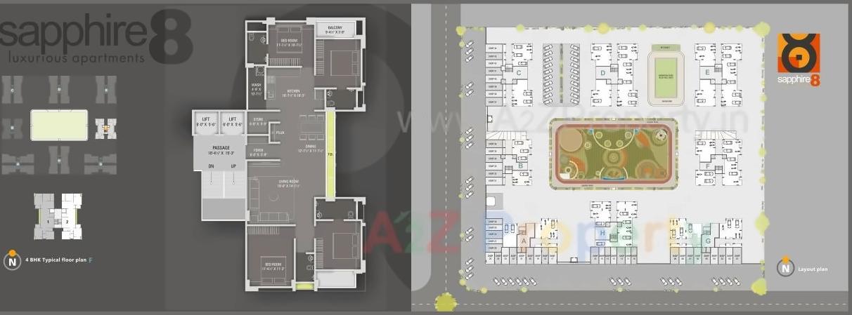 Layout of real estate project Sapphire located at Parvat, Surat, Gujarat