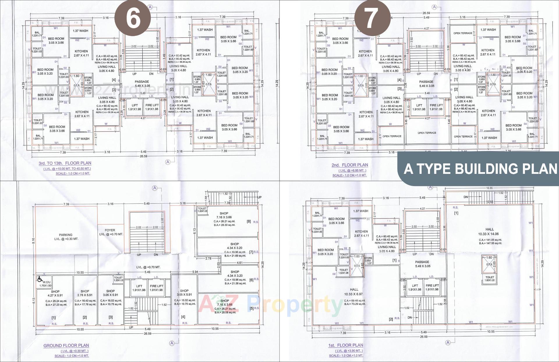Layout of real estate project Saral Srushti located at Surat, Surat, Gujarat