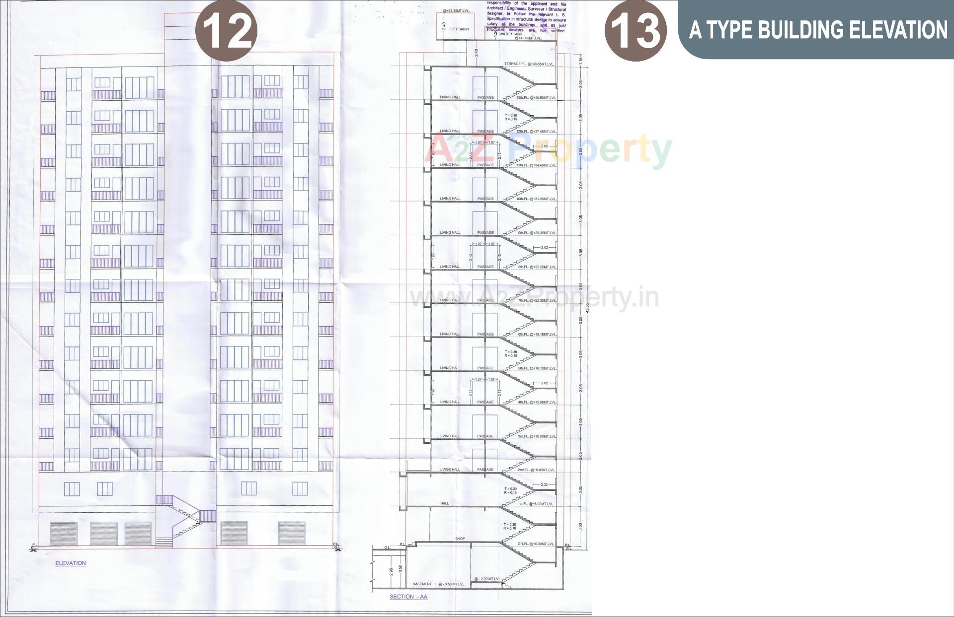 Layout of real estate project Saral Srushti located at Surat, Surat, Gujarat