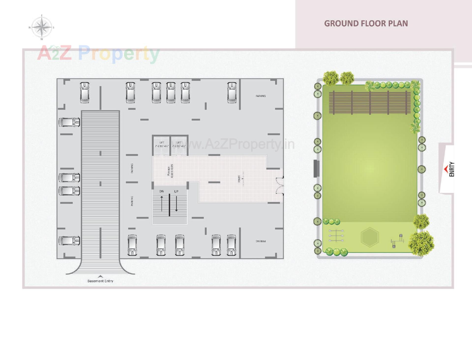 Layout of real estate project Sarjan Luxuria located at Sarthana, Surat, Gujarat