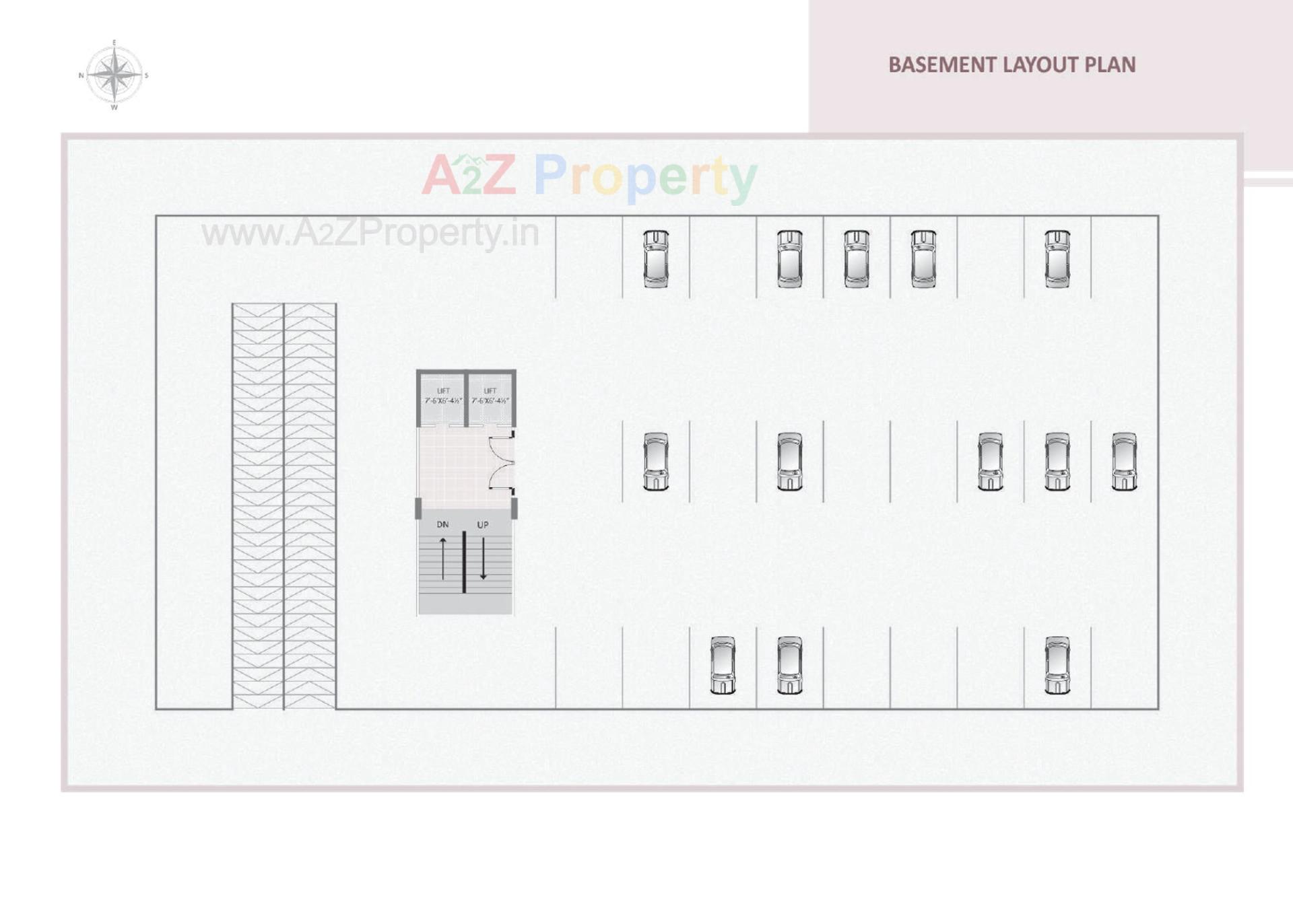 Layout of real estate project Sarjan Luxuria located at Sarthana, Surat, Gujarat