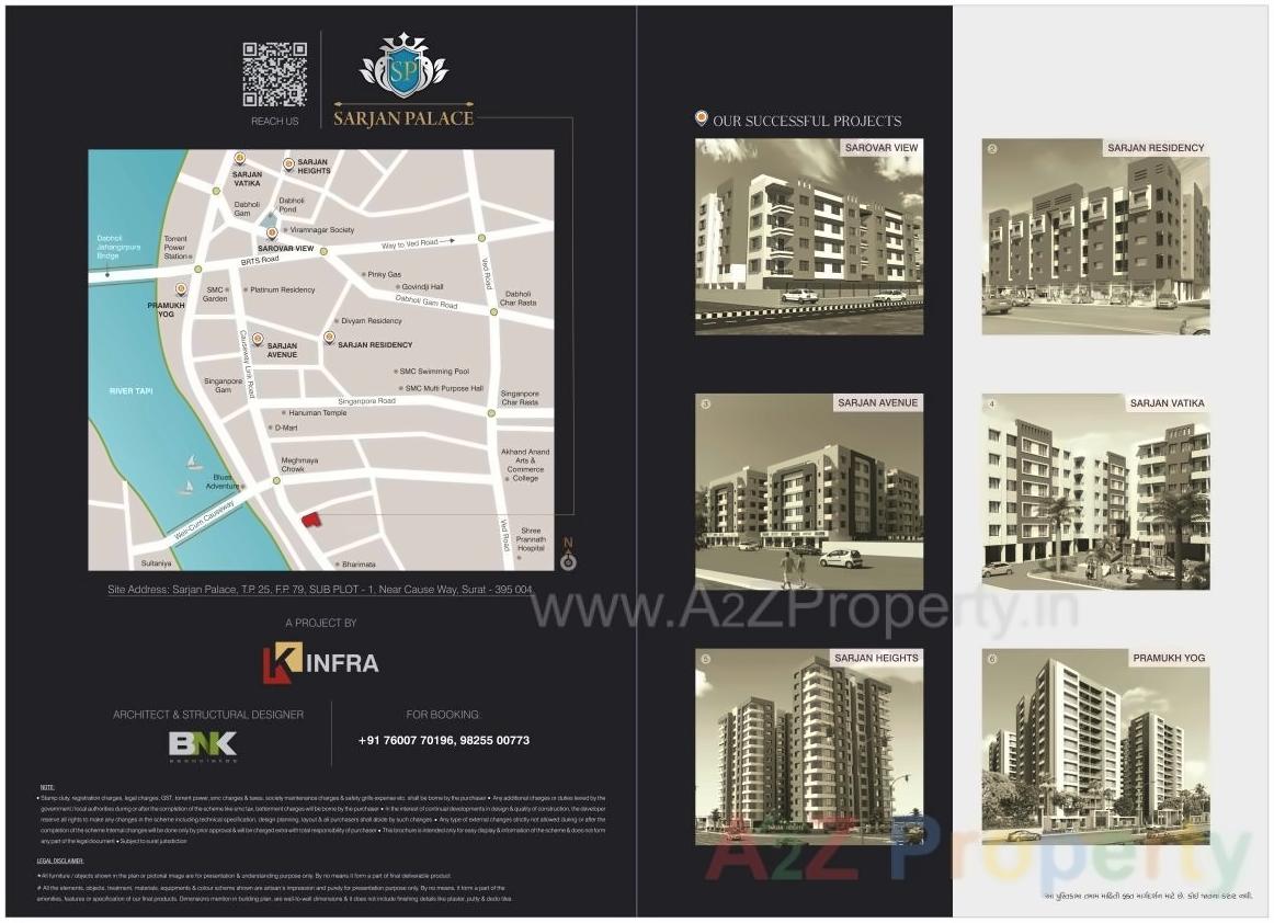  of real estate project Sarjan Palace located at Singanpore, Surat, Gujarat