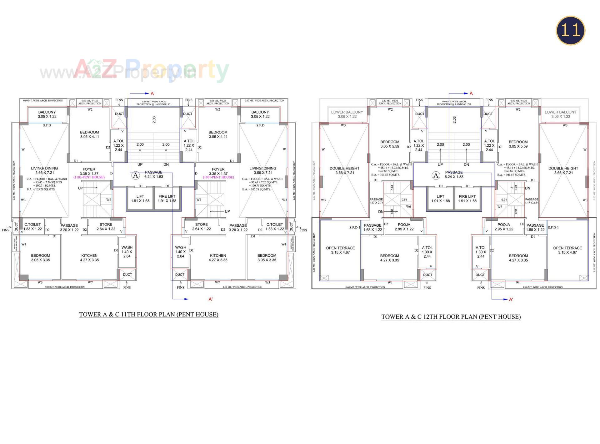 Layout of real estate project Sattvam located at –pal, Surat, Gujarat