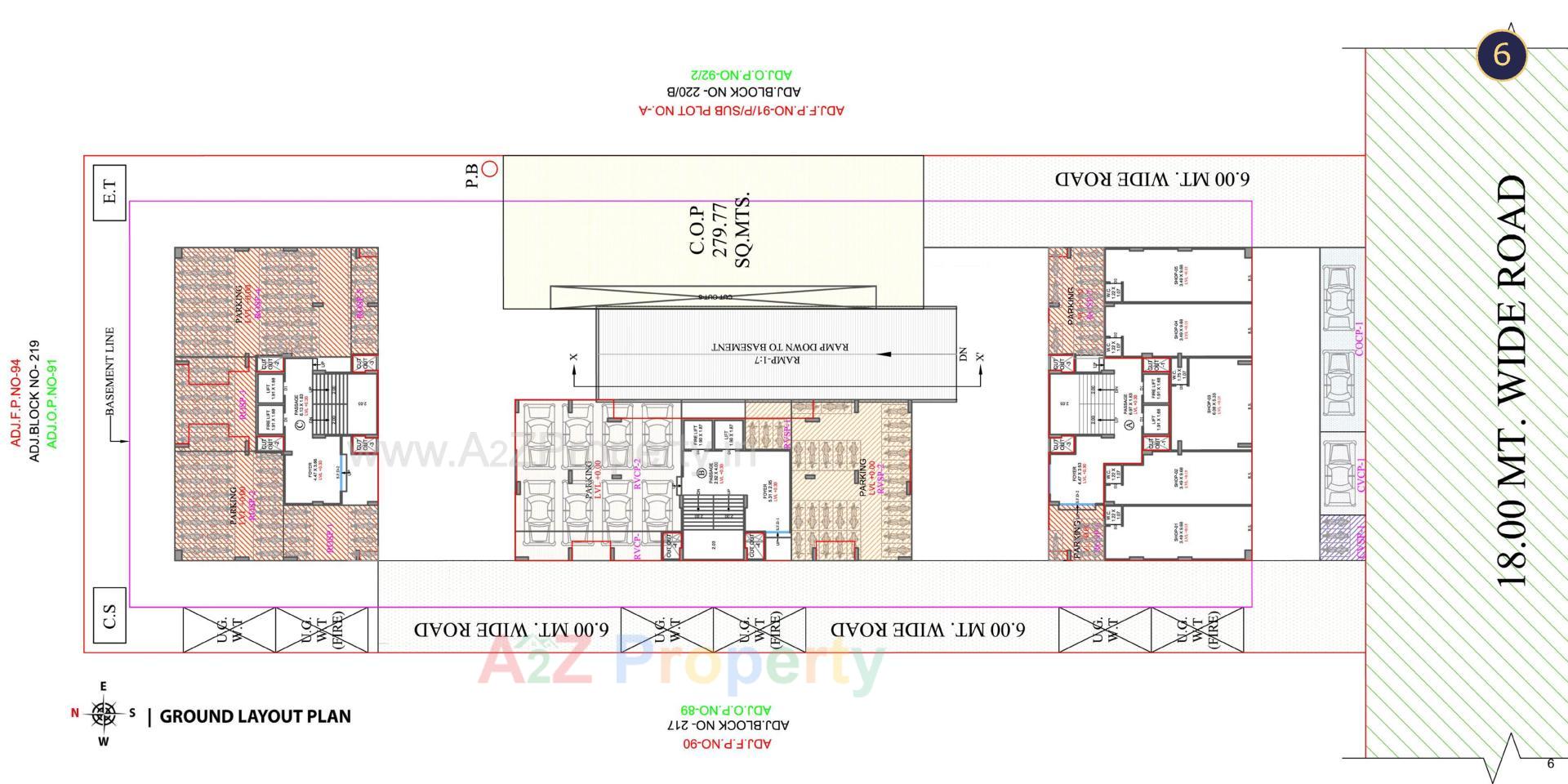 Layout of real estate project Sattvam located at –pal, Surat, Gujarat